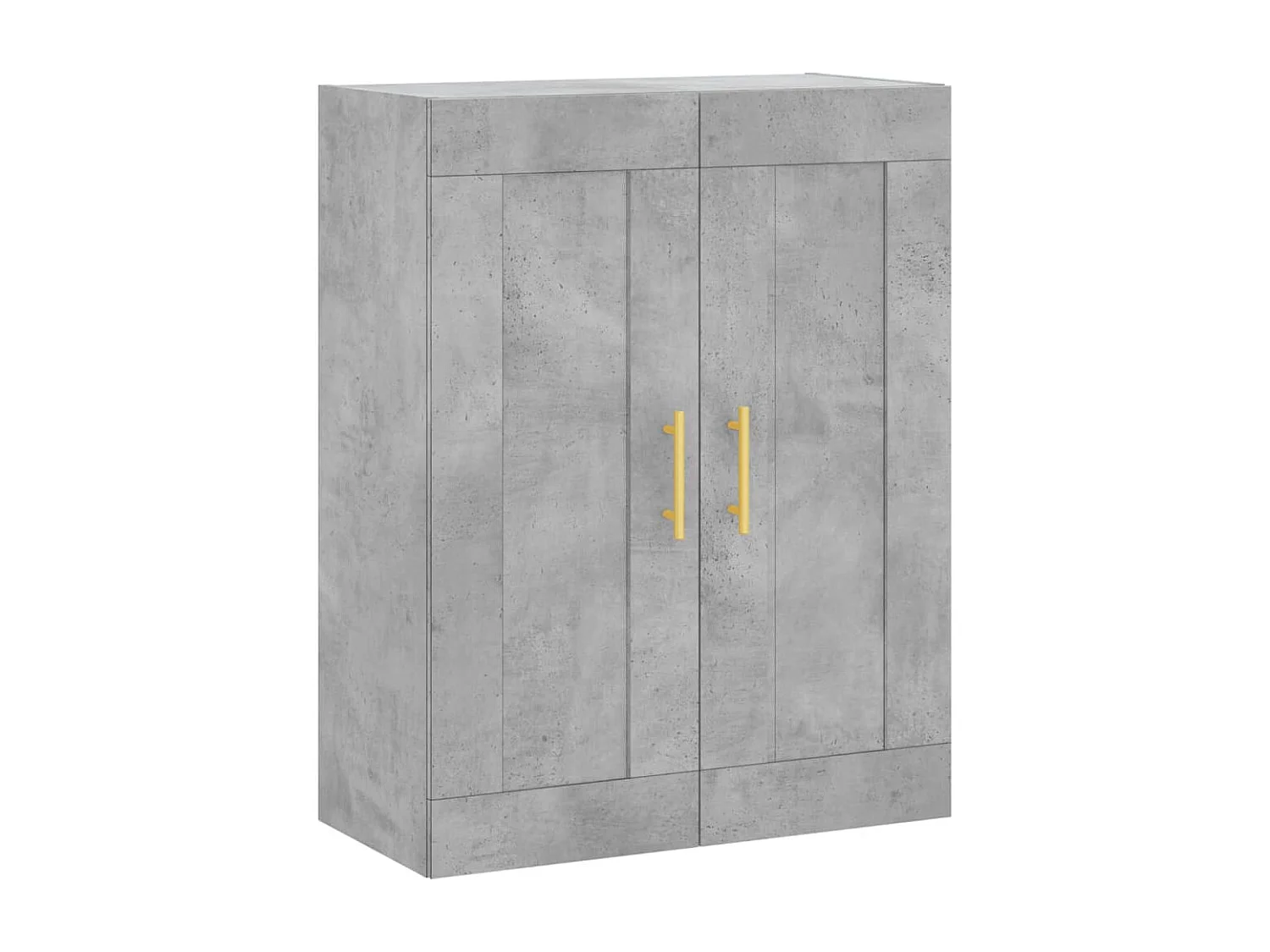 Armoire murale gris béton 69,5x34x90 cm bois d'ingénierie