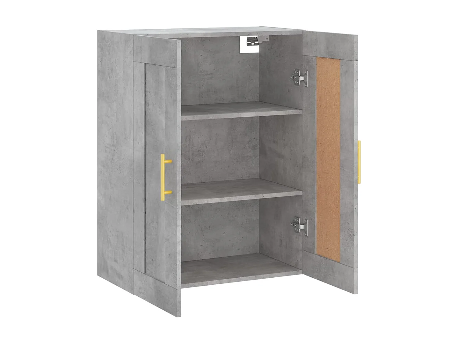 Armoire murale gris béton 69,5x34x90 cm bois d'ingénierie