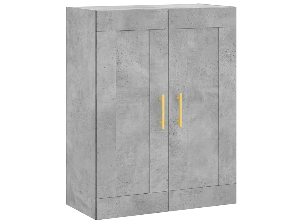 Armoire murale gris béton 69,5x34x90 cm bois d'ingénierie
