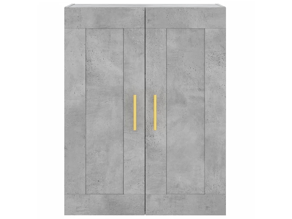 Armoire murale gris béton 69,5x34x90 cm bois d'ingénierie