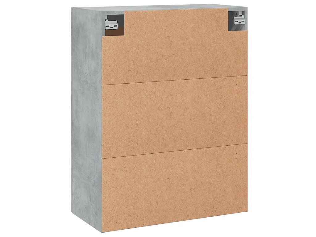 Armoire murale gris béton 69,5x34x90 cm bois d'ingénierie