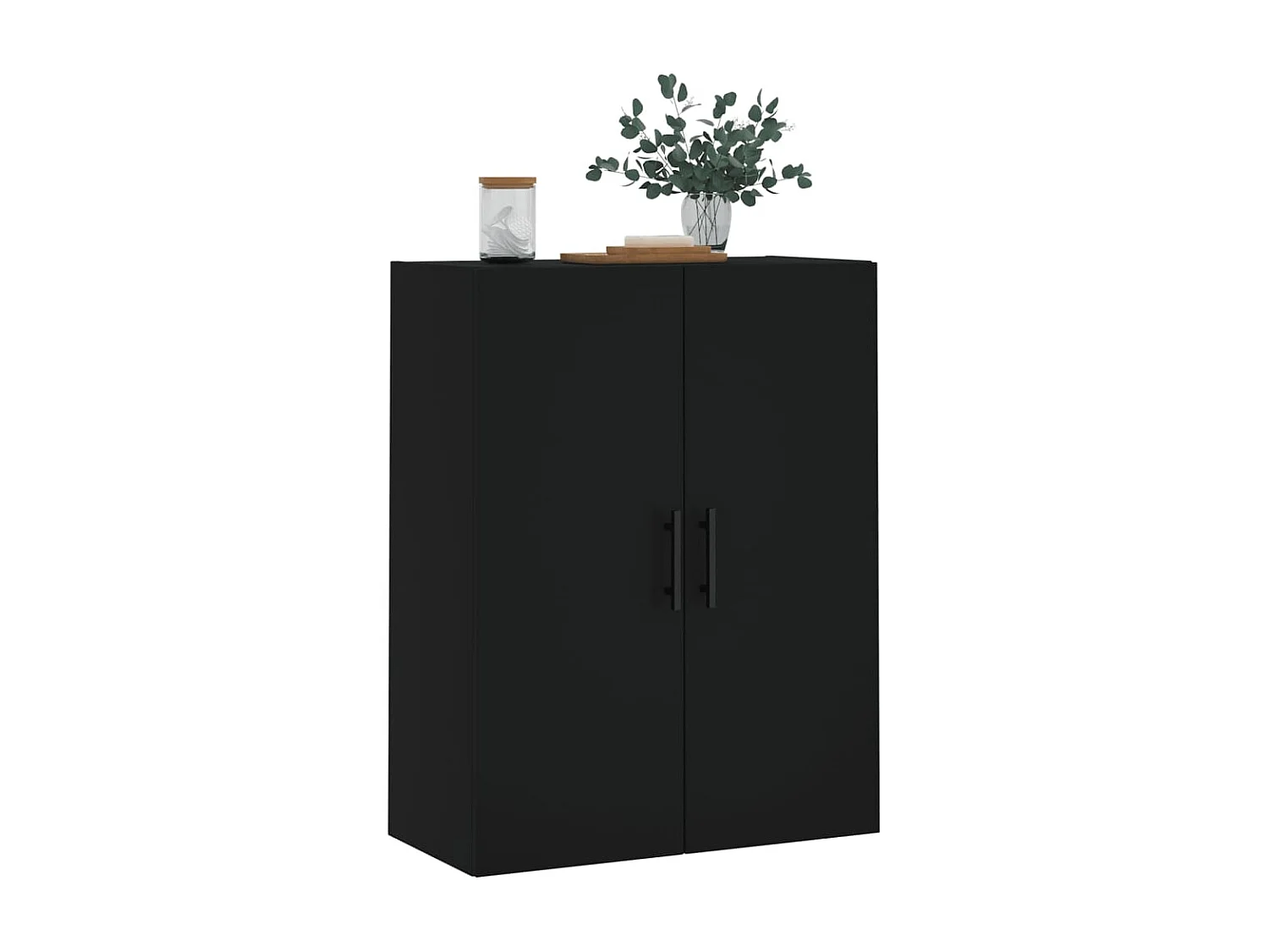 Armoire murale noir 69,5x34x90 cm