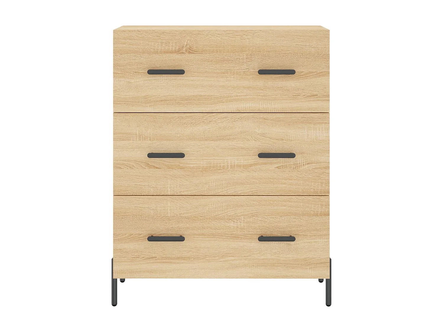 Buffet chêne sonoma 69,5x34x90 cm bois d'ingénierie