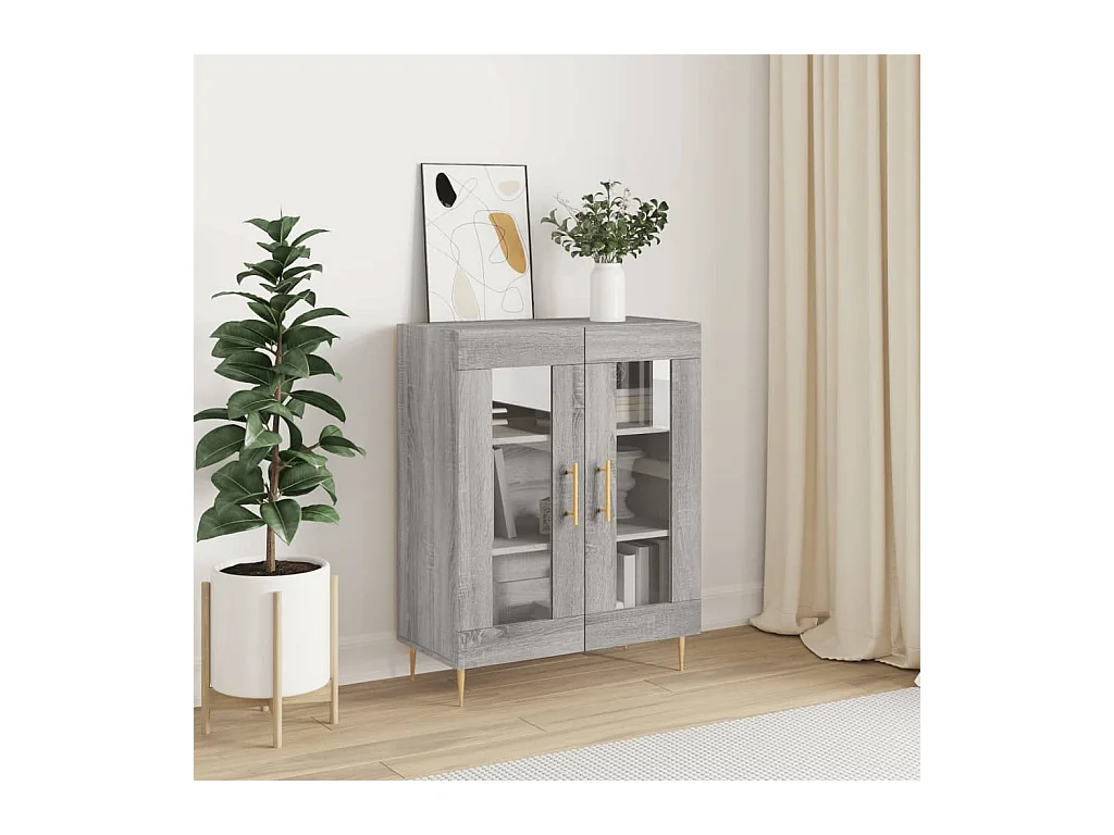 Buffet sonoma gris 69,5x34x90 cm bois d'ingénierie