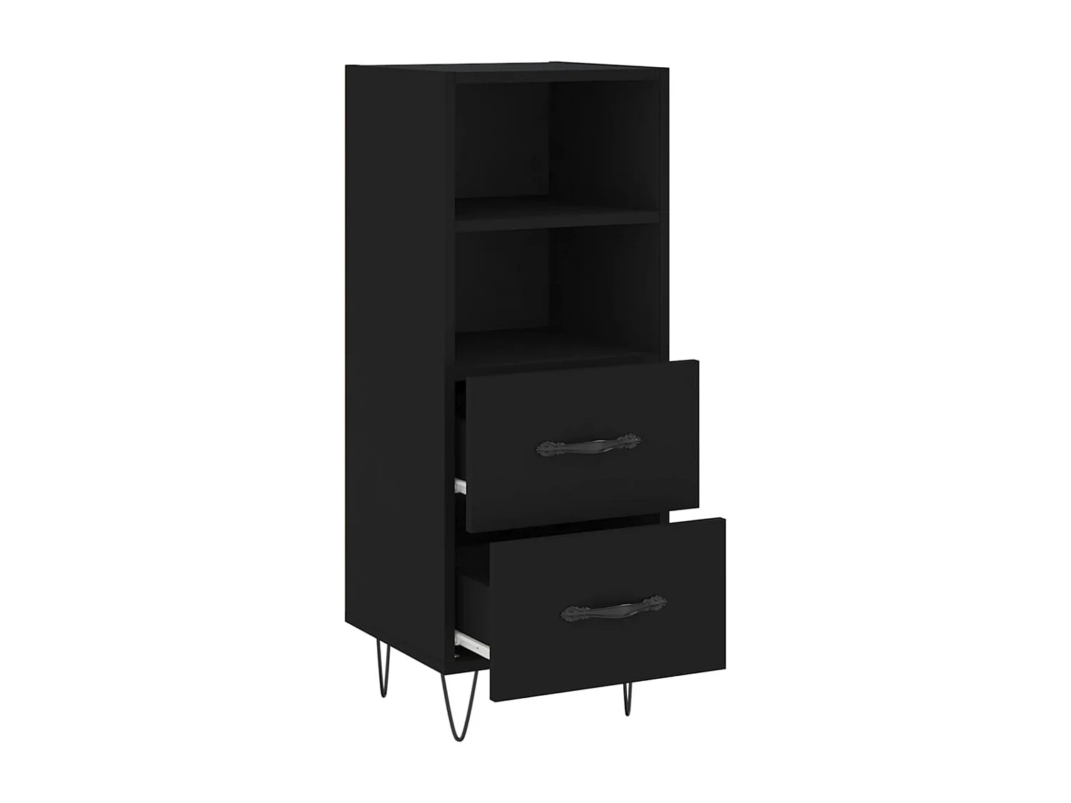 Buffet Noir 34,5x34x90 cm Bois d'ingénierie