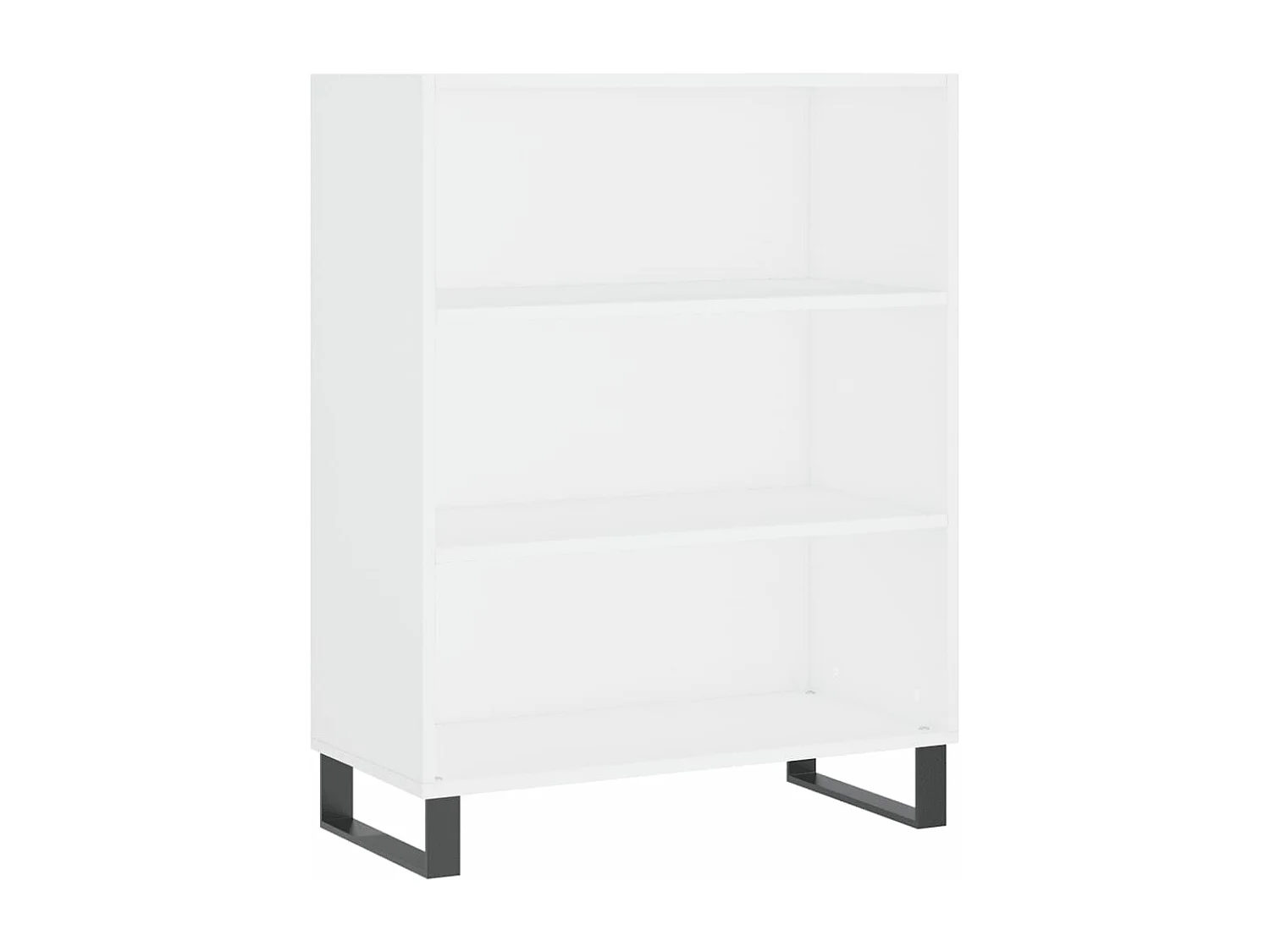 Buffet haut Blanc 69,5x34x180 cm Bois d'ingénierie