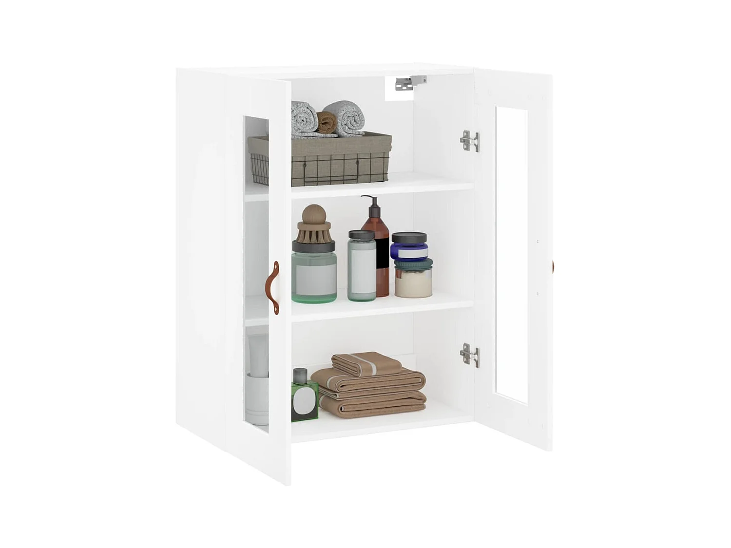 Armoire murale blanc 69,5x34x90 cm