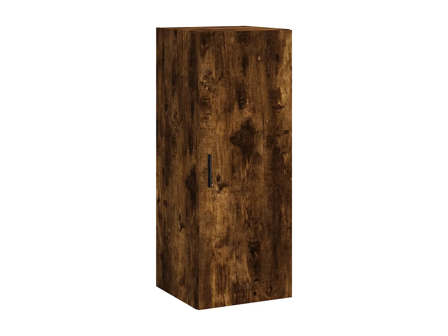 Aparador de madera contrachapada roble ahumado 34,5x34x180 cm