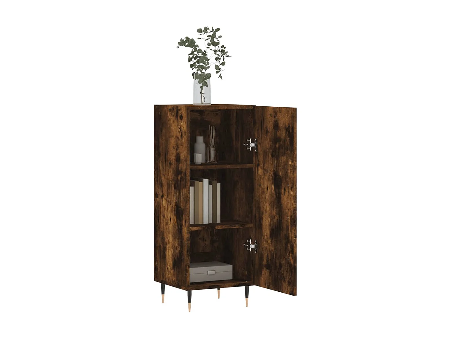 Buffet Chêne fumé 34,5x34x90 cm Bois d'ingénierie