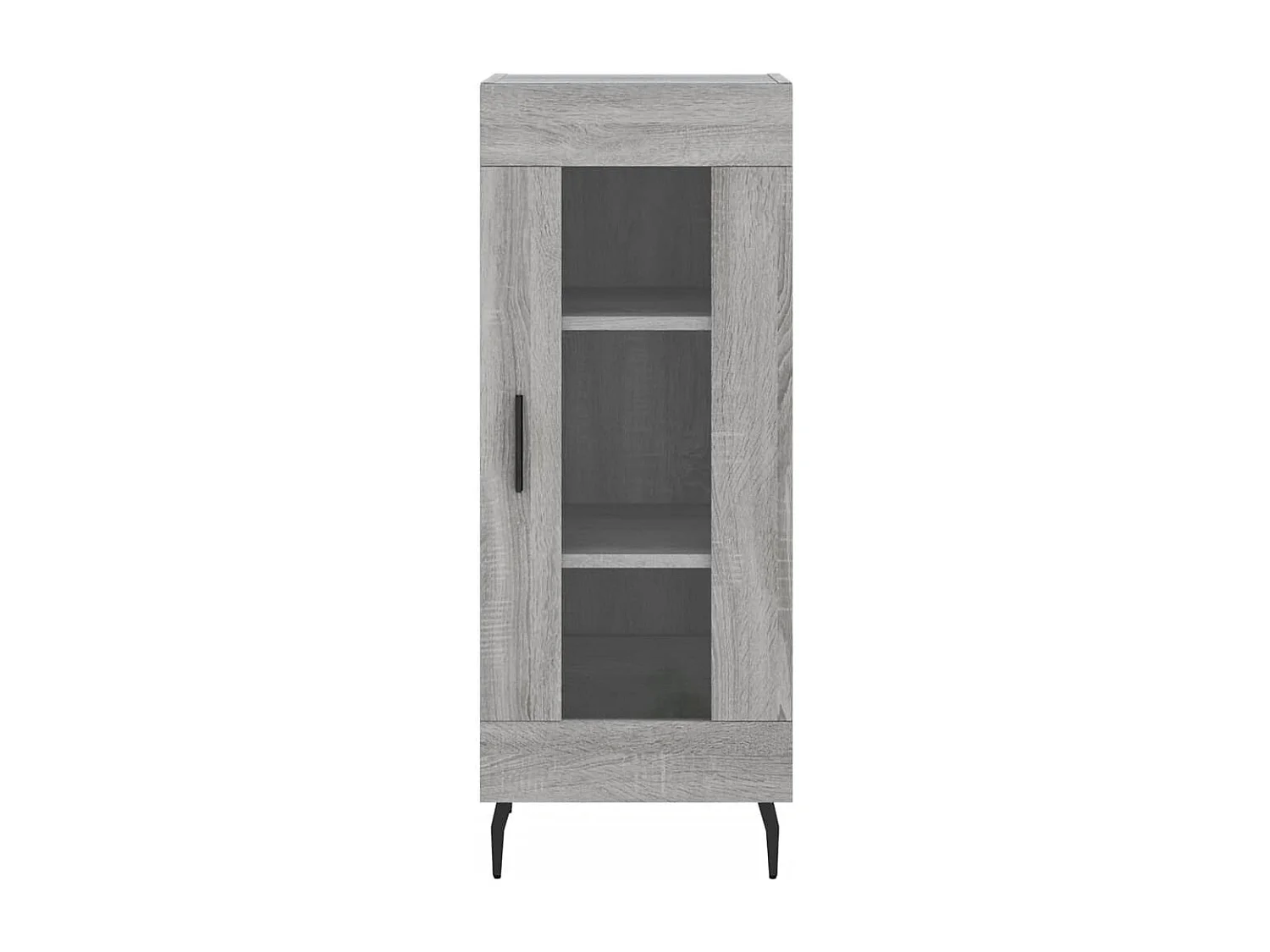 Aparador alto madera contrachapada gris Sonoma 34,5x34x180 cm