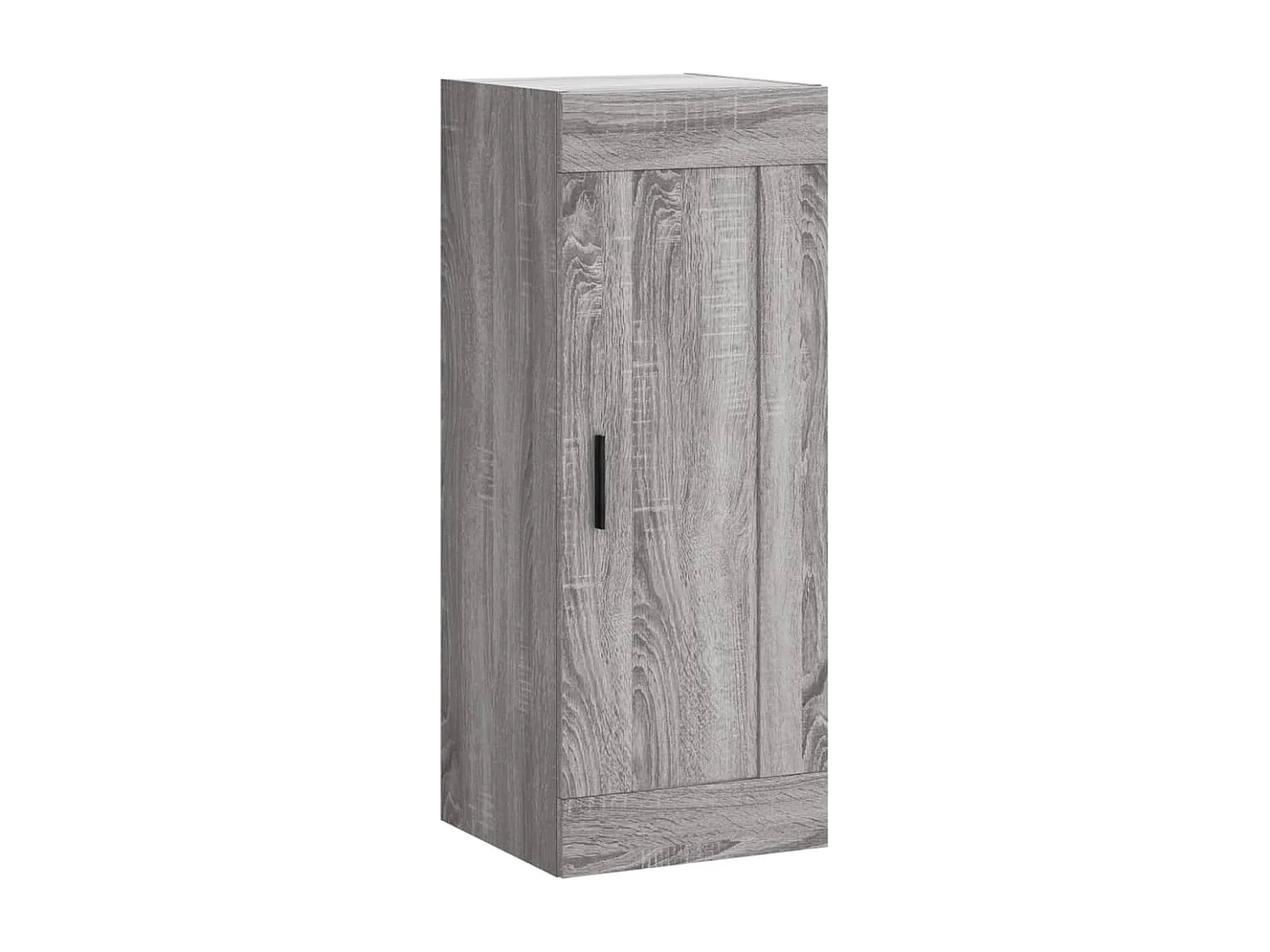 Aparador alto madera contrachapada gris Sonoma 34,5x34x180 cm