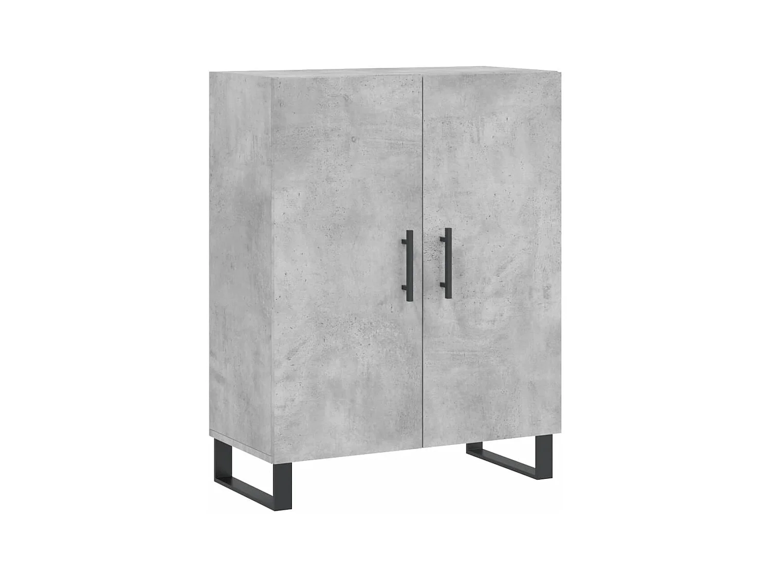 Highboard Betongrau 69,5x34x180 cm Holzwerkstoff