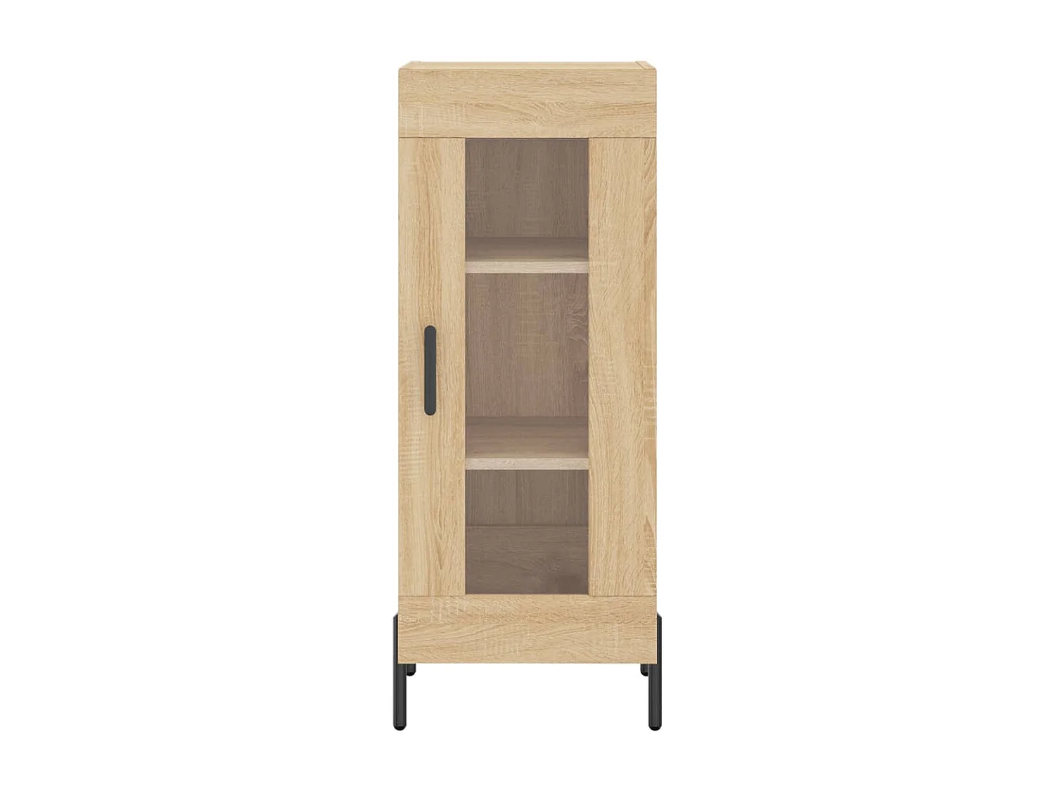 Hoge kast 34,5x34x180 cm bewerkt hout sonoma eikenkleurig