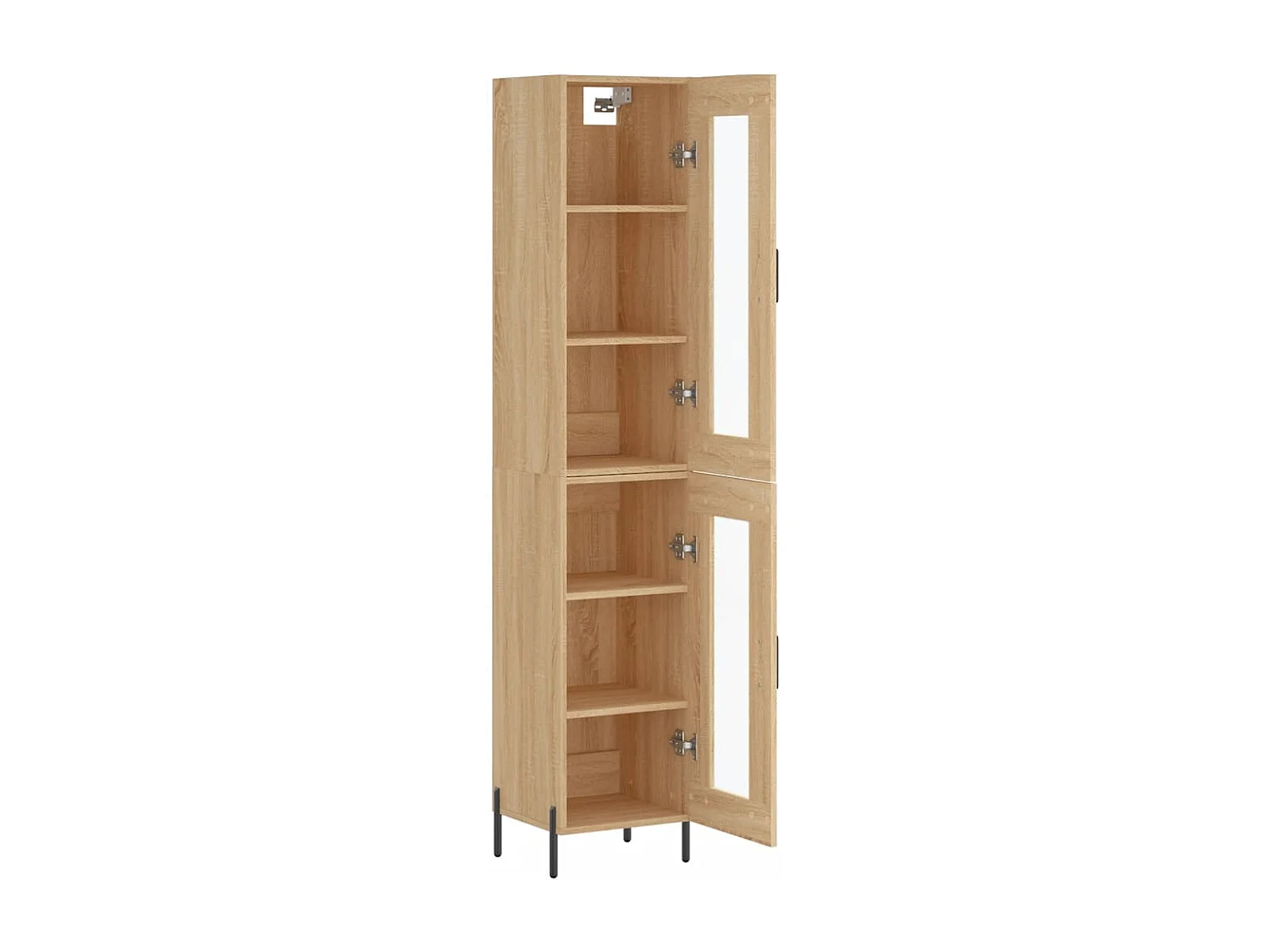Buffet haut Chêne sonoma 34,5x34x180 cm Bois d'ingénierie