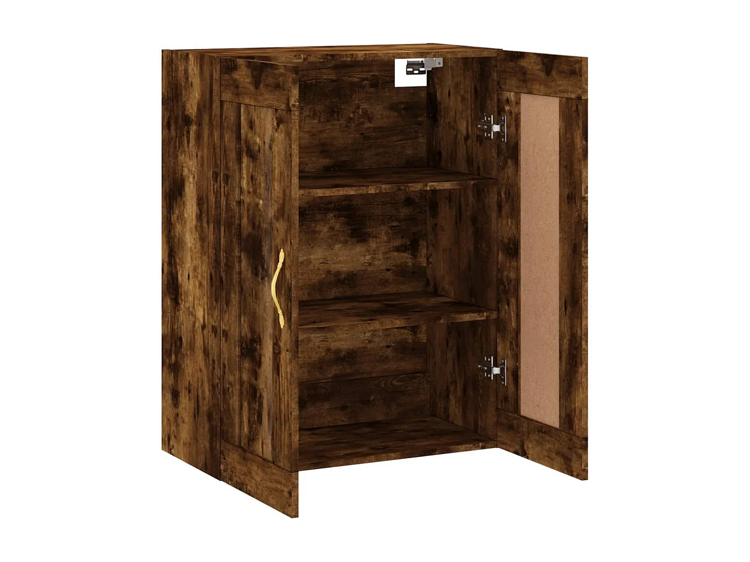 Armoire murale chêne fumé 69,5x34x90 cm bois d'ingénierie