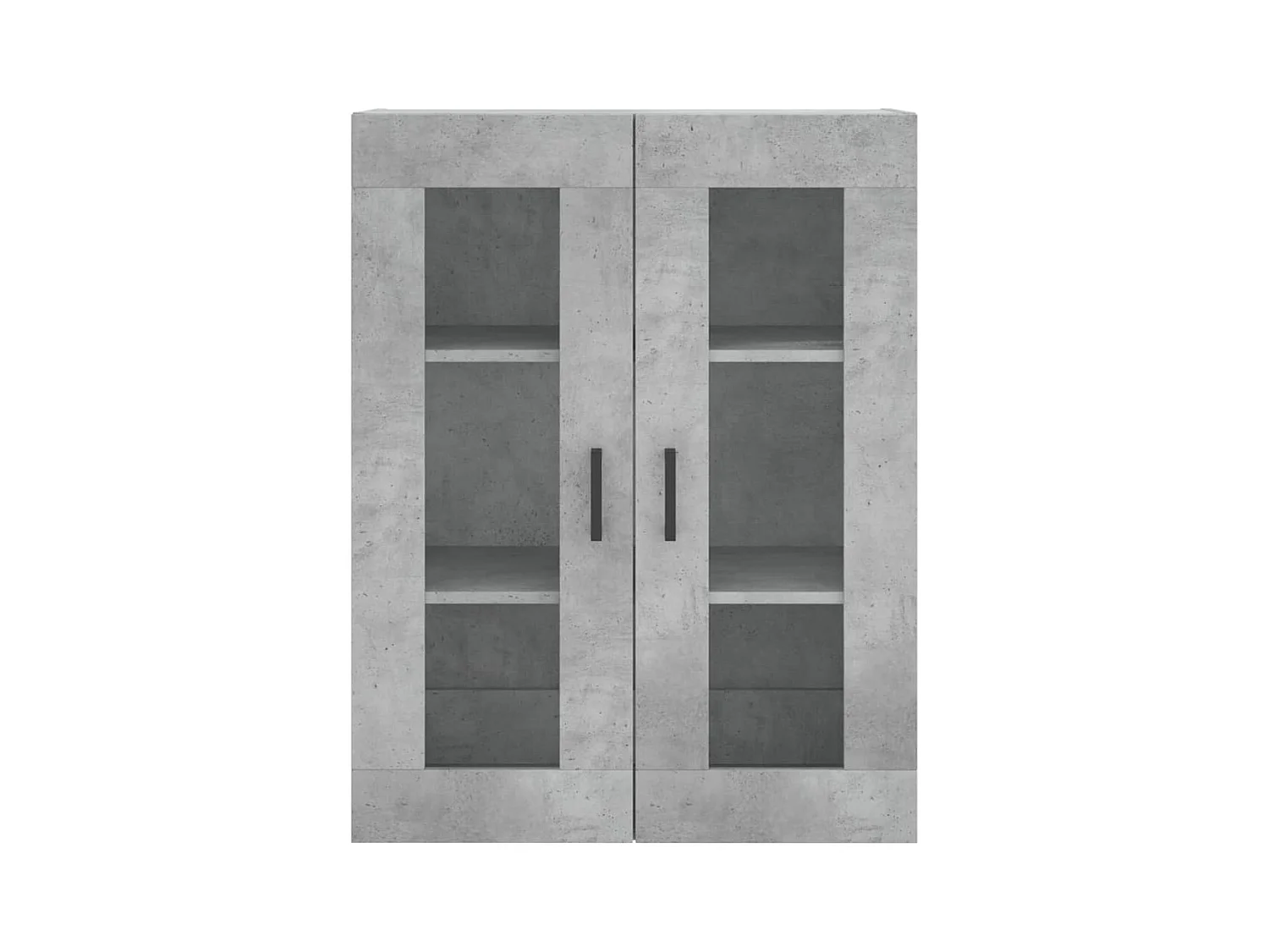 Highboard Betongrau 69,5x34x180 cm Holzwerkstoff