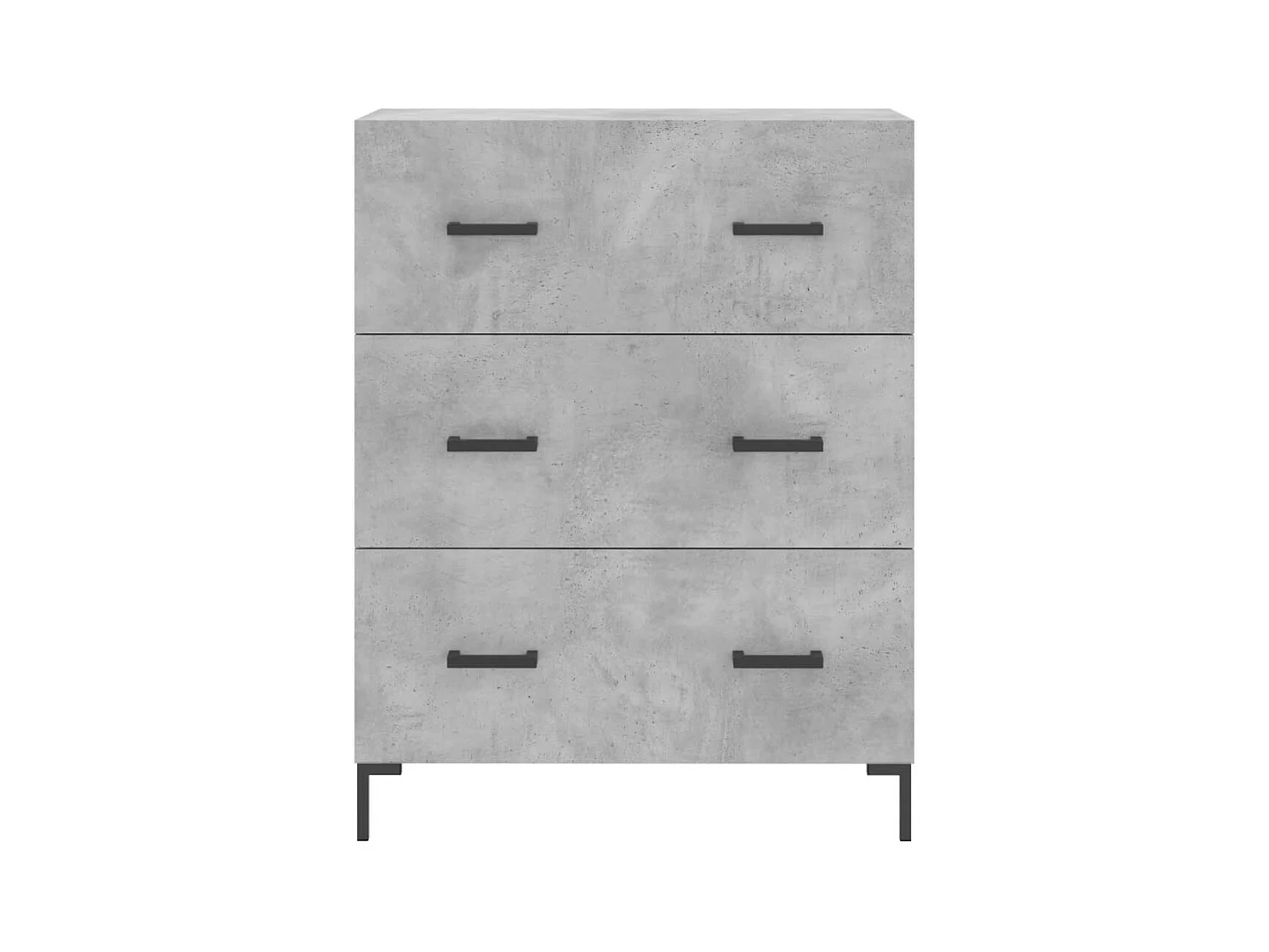 Highboard Betongrau 69,5x34x180 cm Holzwerkstoff