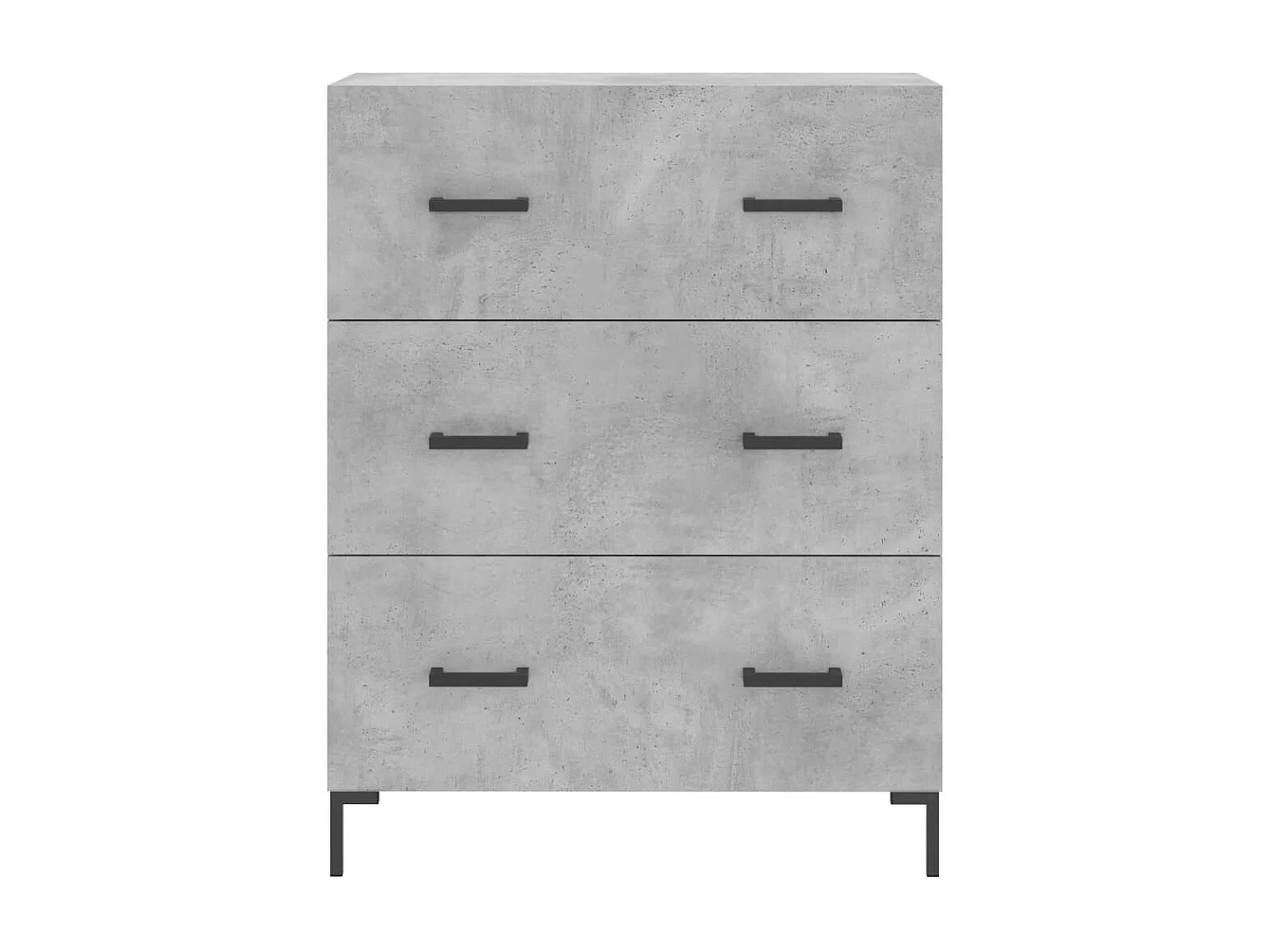 Highboard Betongrau 69,5x34x180 cm Holzwerkstoff