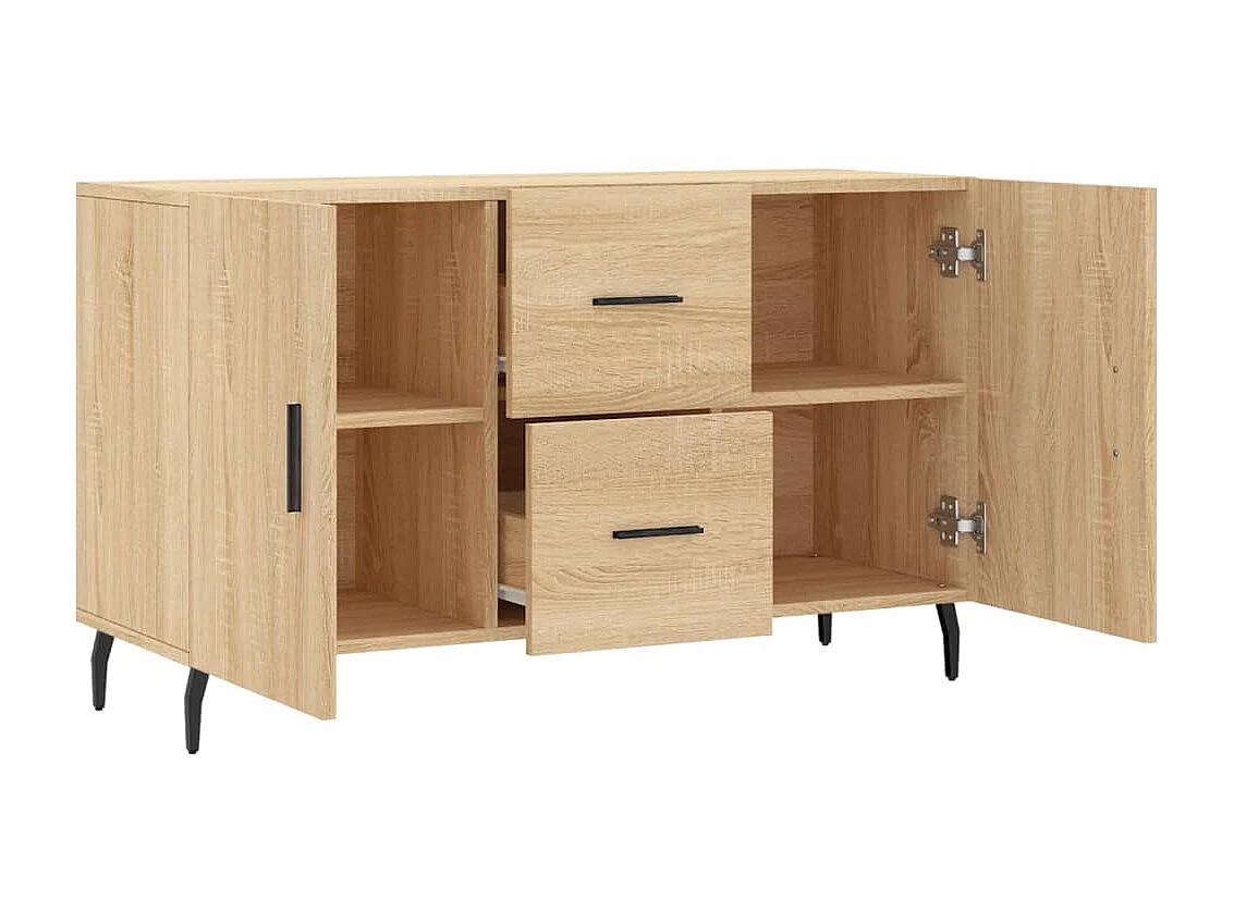 Buffet chêne sonoma 100x36x60 cm bois d'ingénierie