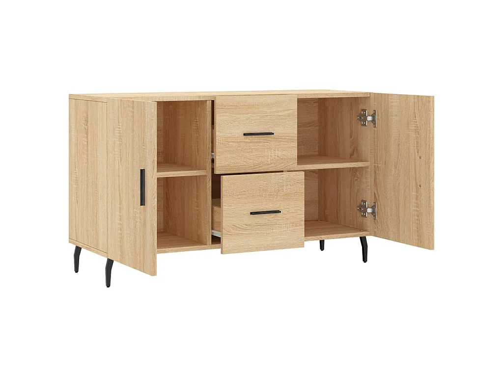 Buffet chêne sonoma 100x36x60 cm bois d'ingénierie
