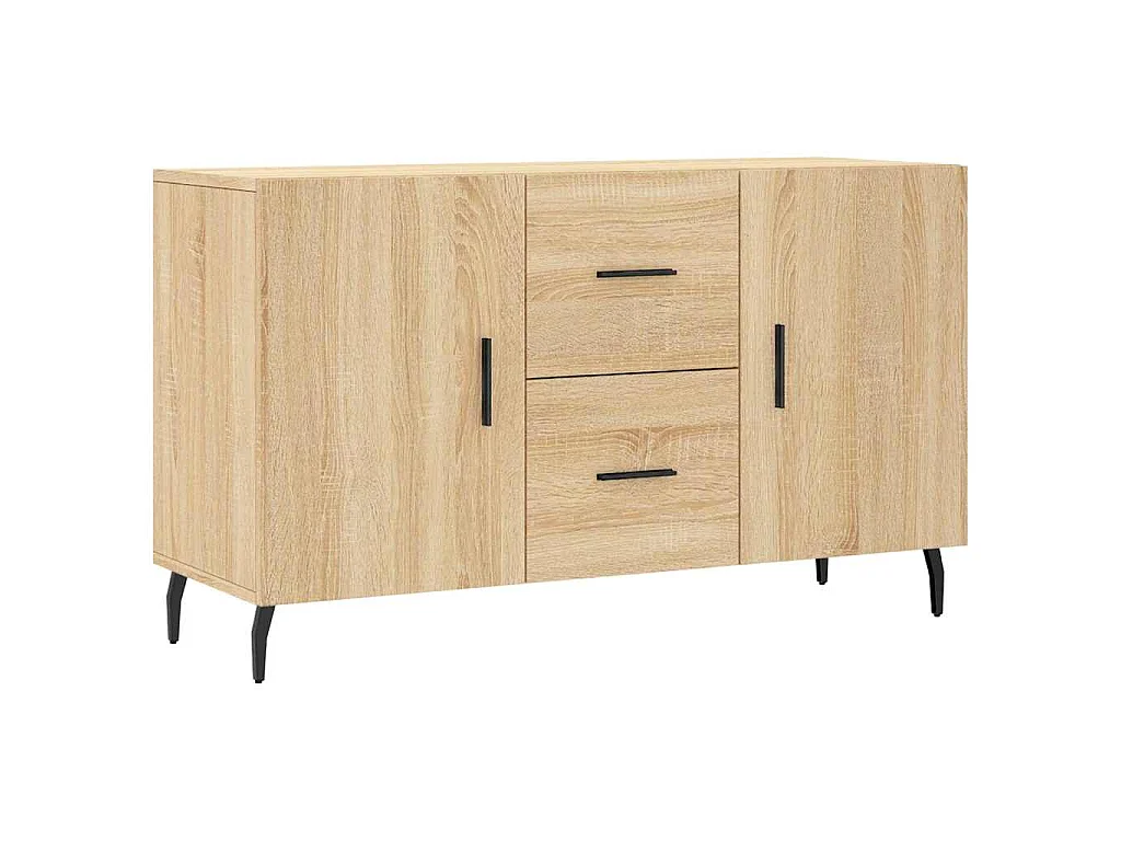 Dressoir 100x36x60 cm bewerkt hout sonoma eikenkleurig