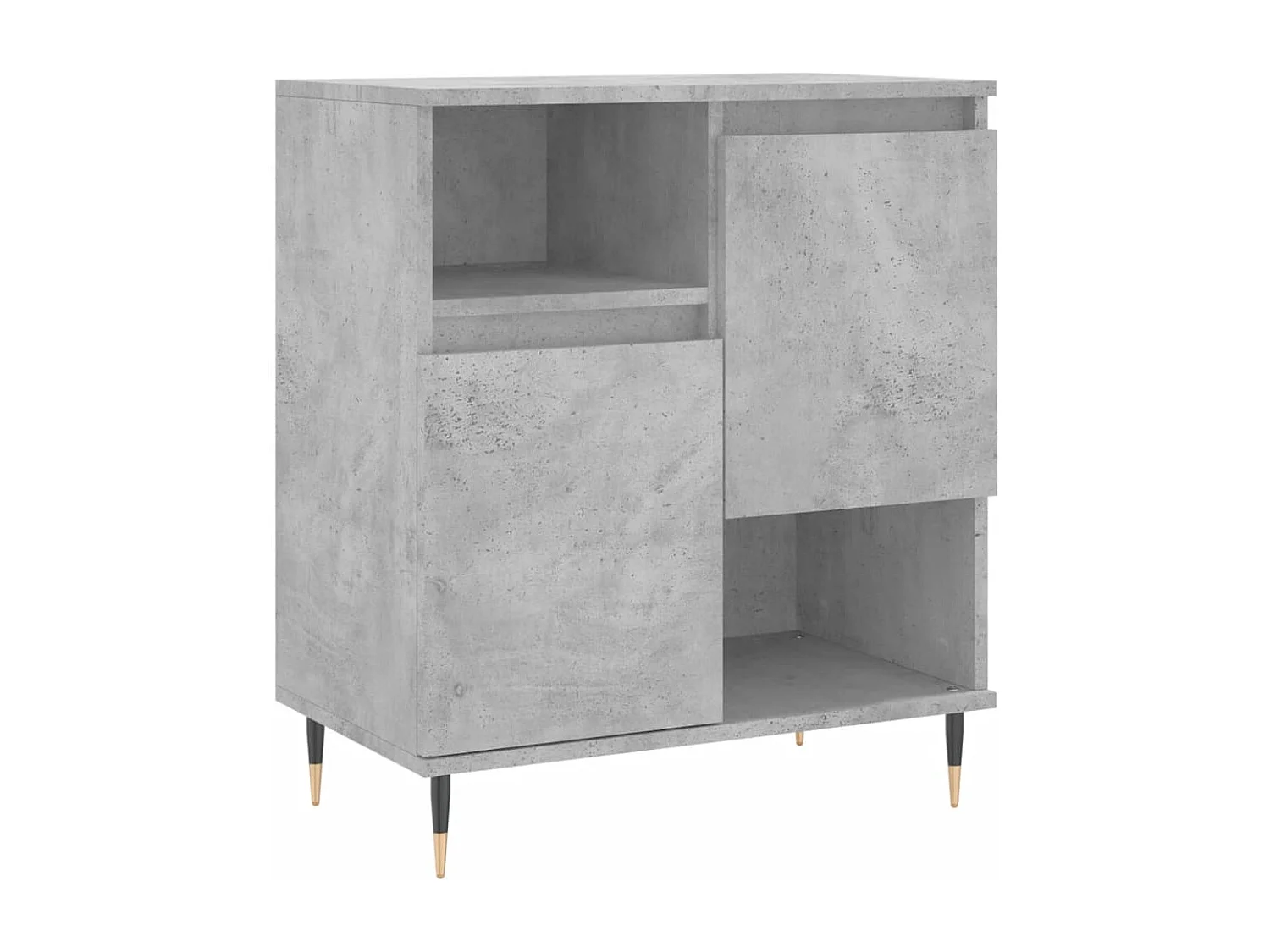 Buffet Gris béton 60x35x70 cm Bois d'ingénierie