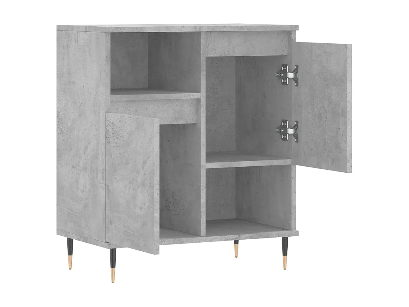 Buffet Gris béton 60x35x70 cm Bois d'ingénierie