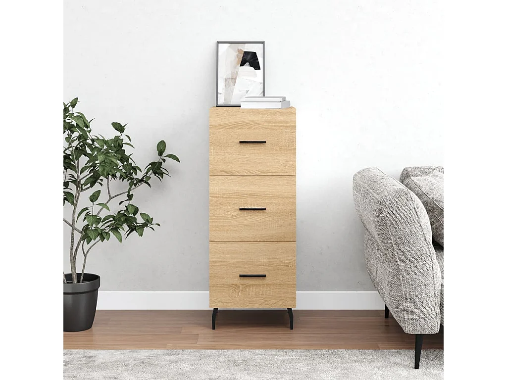 Buffet Chêne sonoma 34,5x34x90 cm Bois d'ingénierie