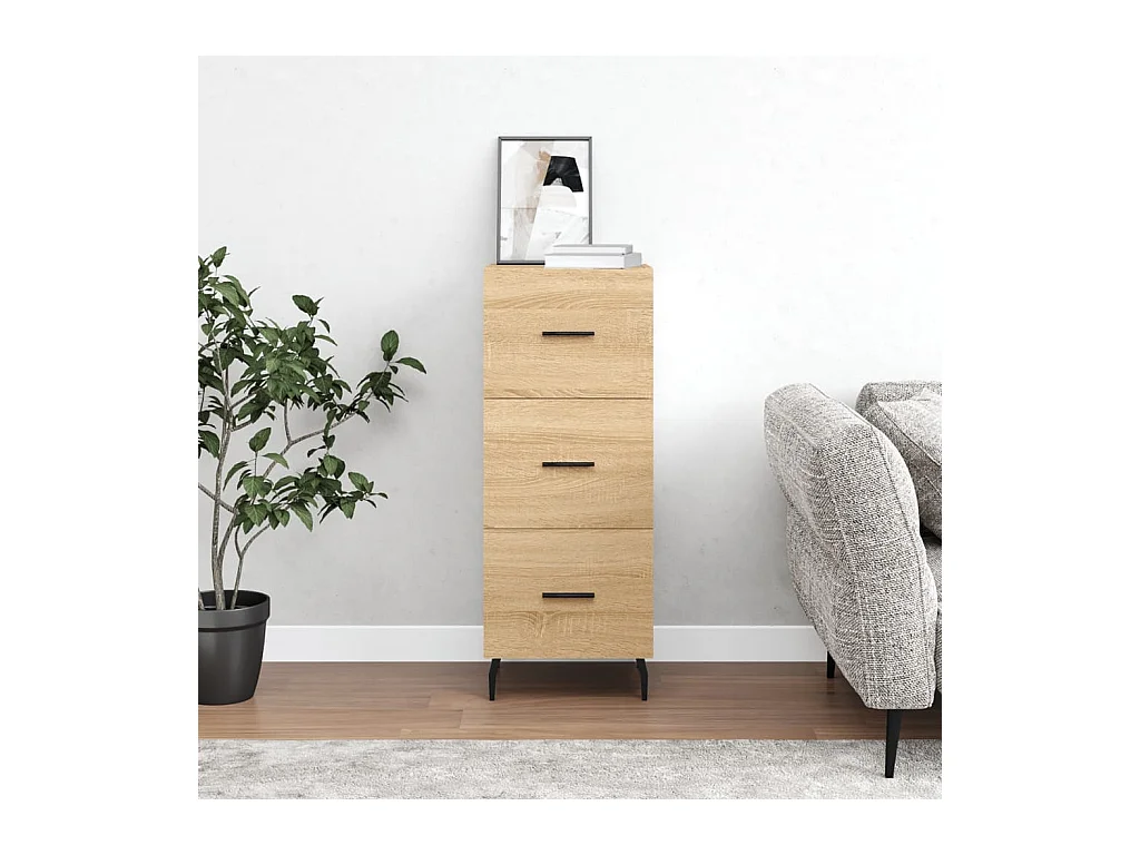 Sideboard Sonoma-Eiche 34,5x34x90 cm Holzwerkstoff