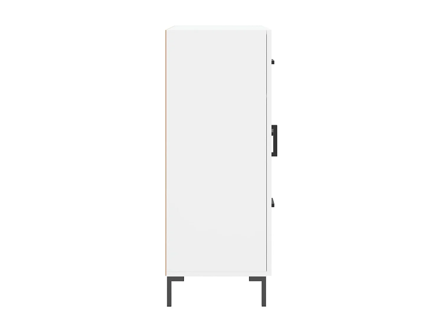 Buffet blanc 69,5x34x90 cm bois d'ingénierie