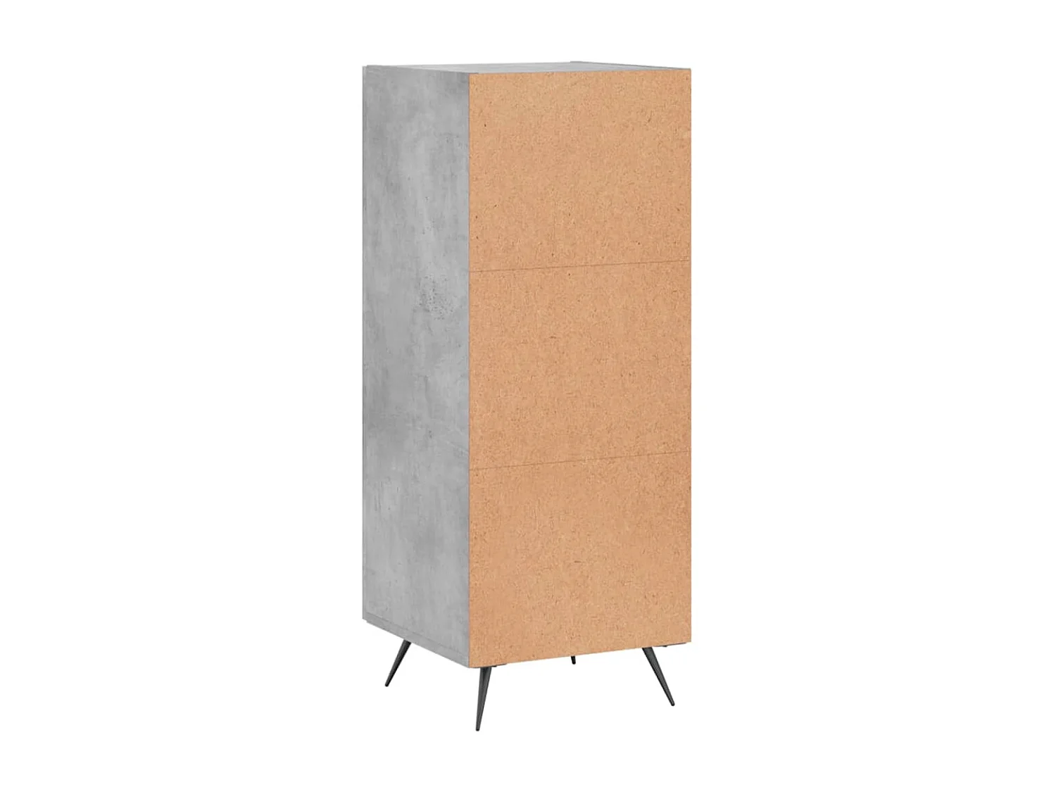 Buffet Gris béton 34,5x34x90 cm Bois d'ingénierie