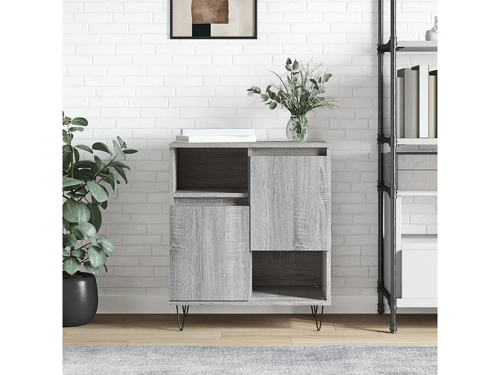 Buffet Sonoma gris 60x35x70 cm Bois d'ingénierie