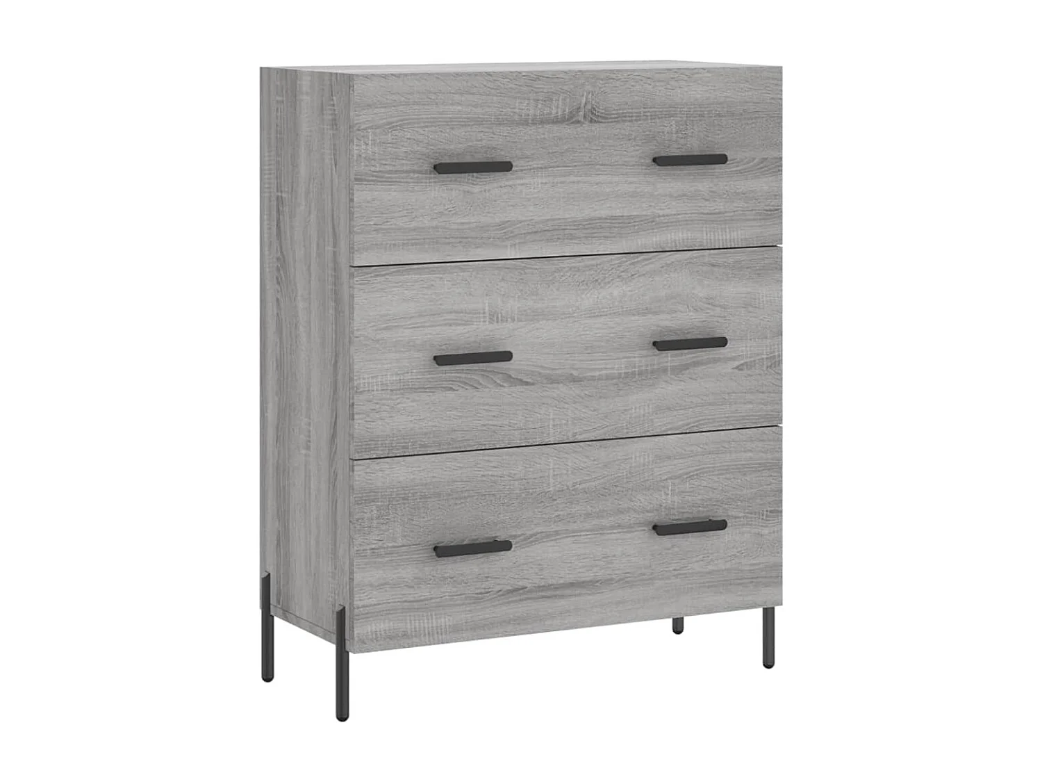 Credenza Grigio Sonoma 69,5x34x90 cm in Legno Multistrato