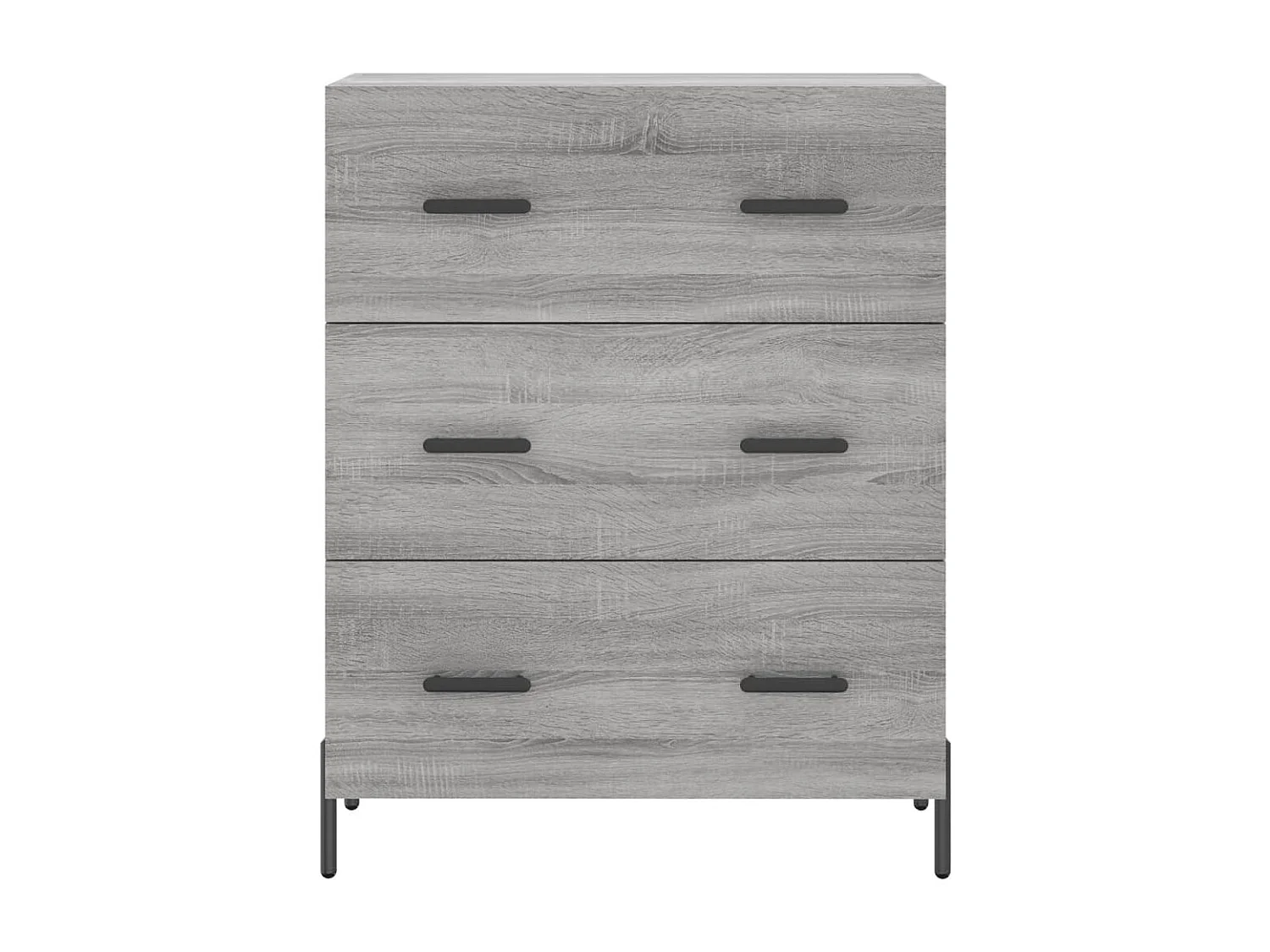 Credenza Grigio Sonoma 69,5x34x90 cm in Legno Multistrato