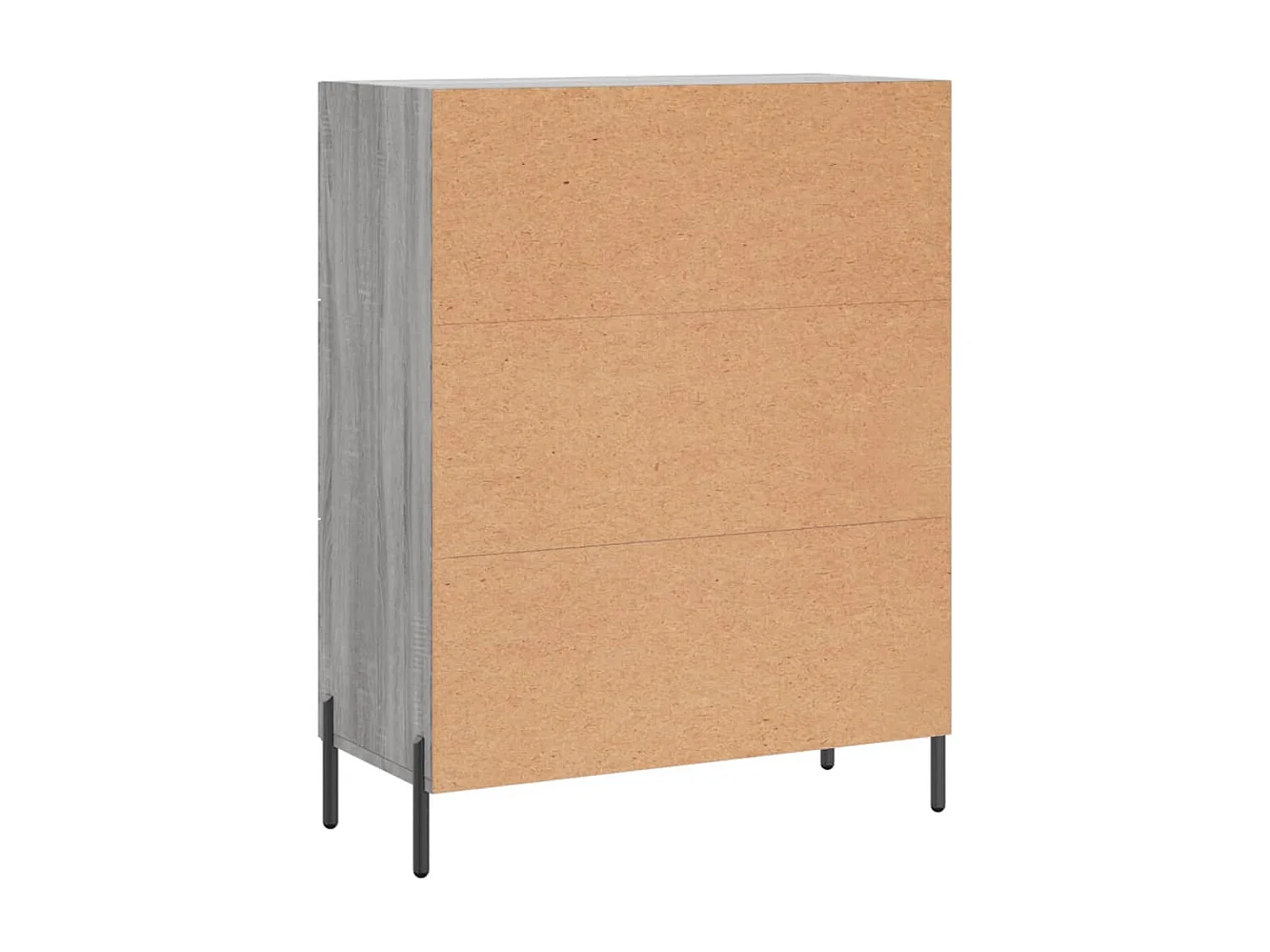 Credenza Grigio Sonoma 69,5x34x90 cm in Legno Multistrato