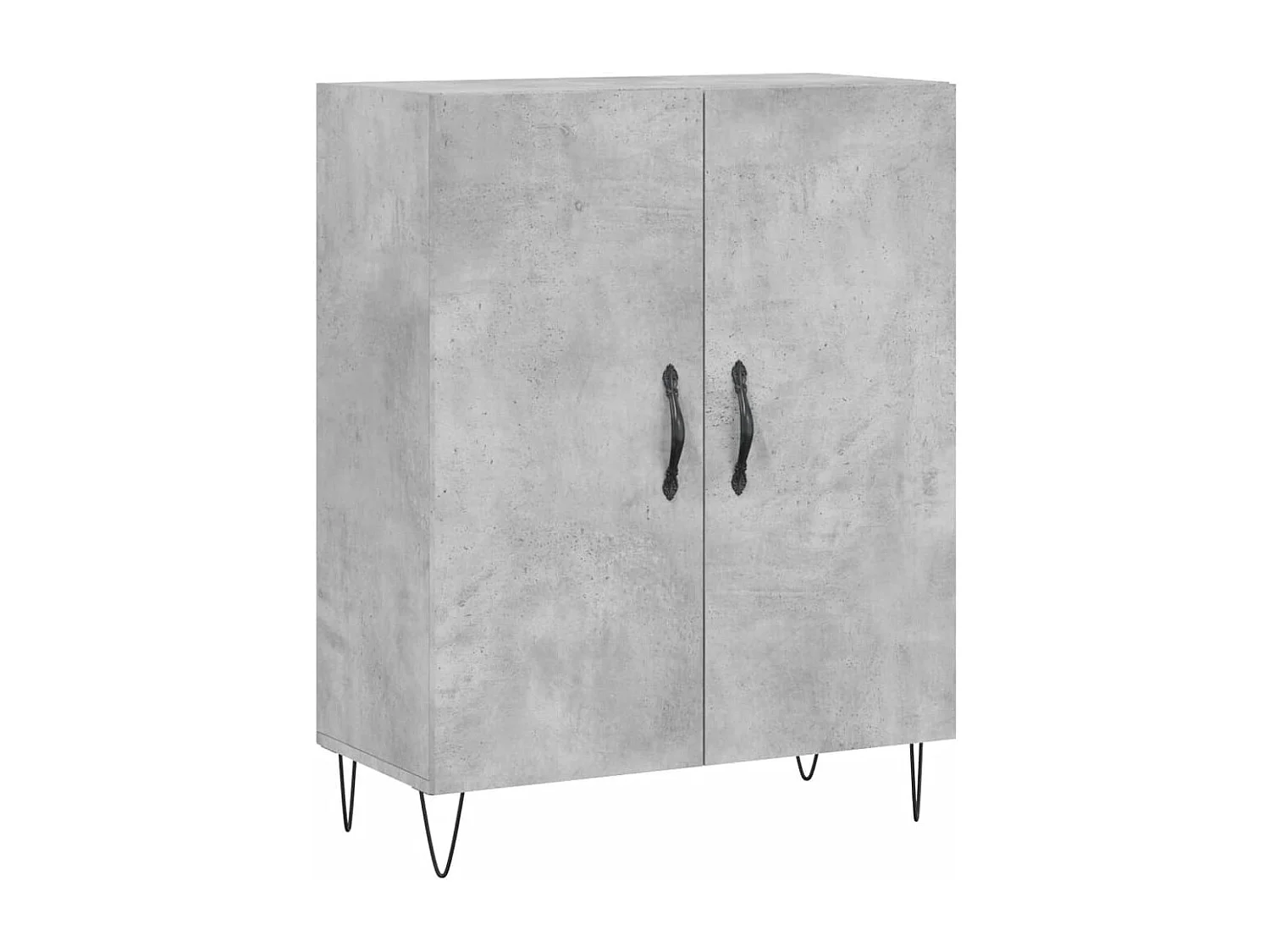 Armário alto 69,5x34x180 cm derivados de madeira cinza cimento