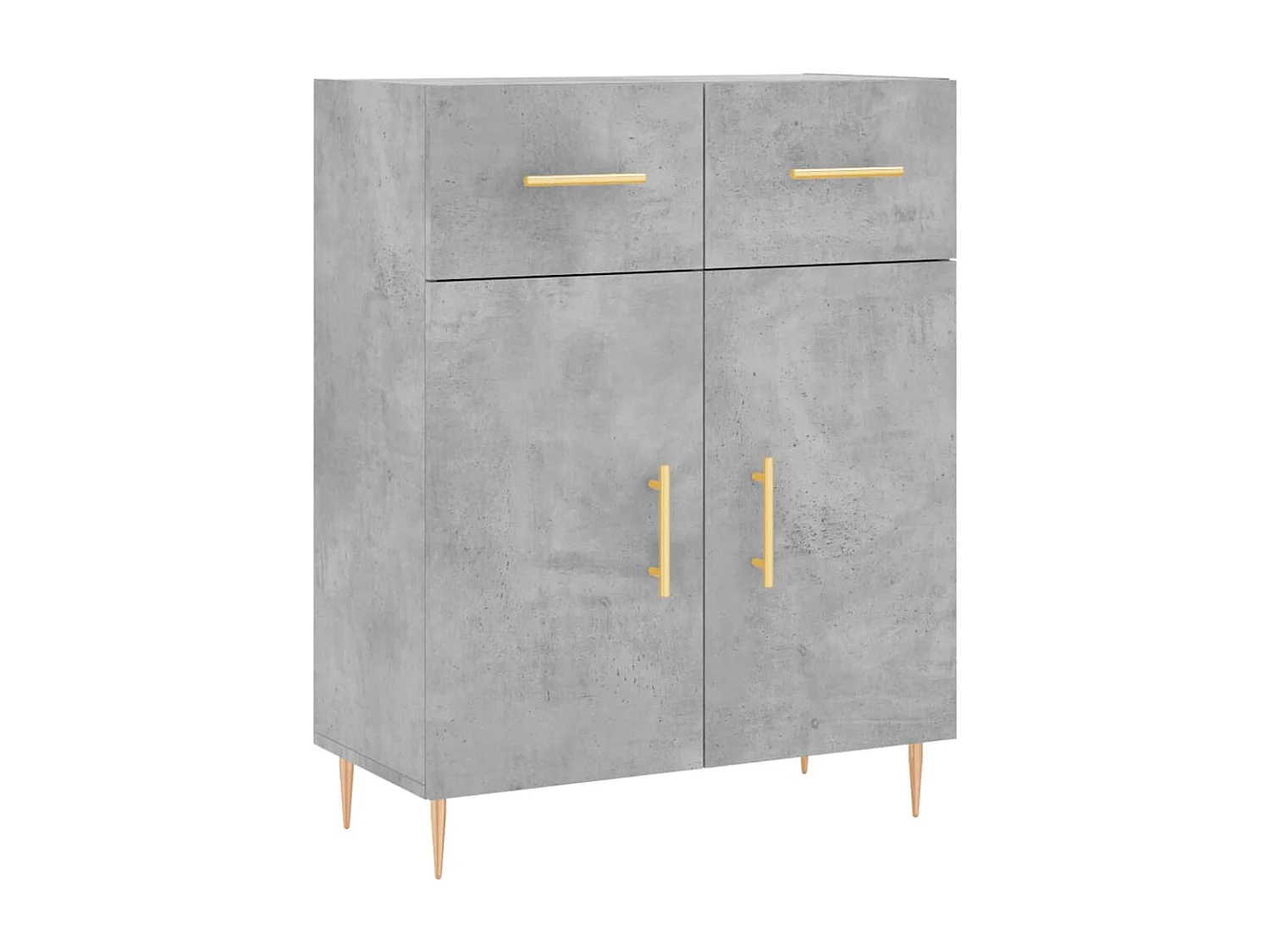 Sideboard Betongrau 69,5x34x90 cm Holzwerkstoff