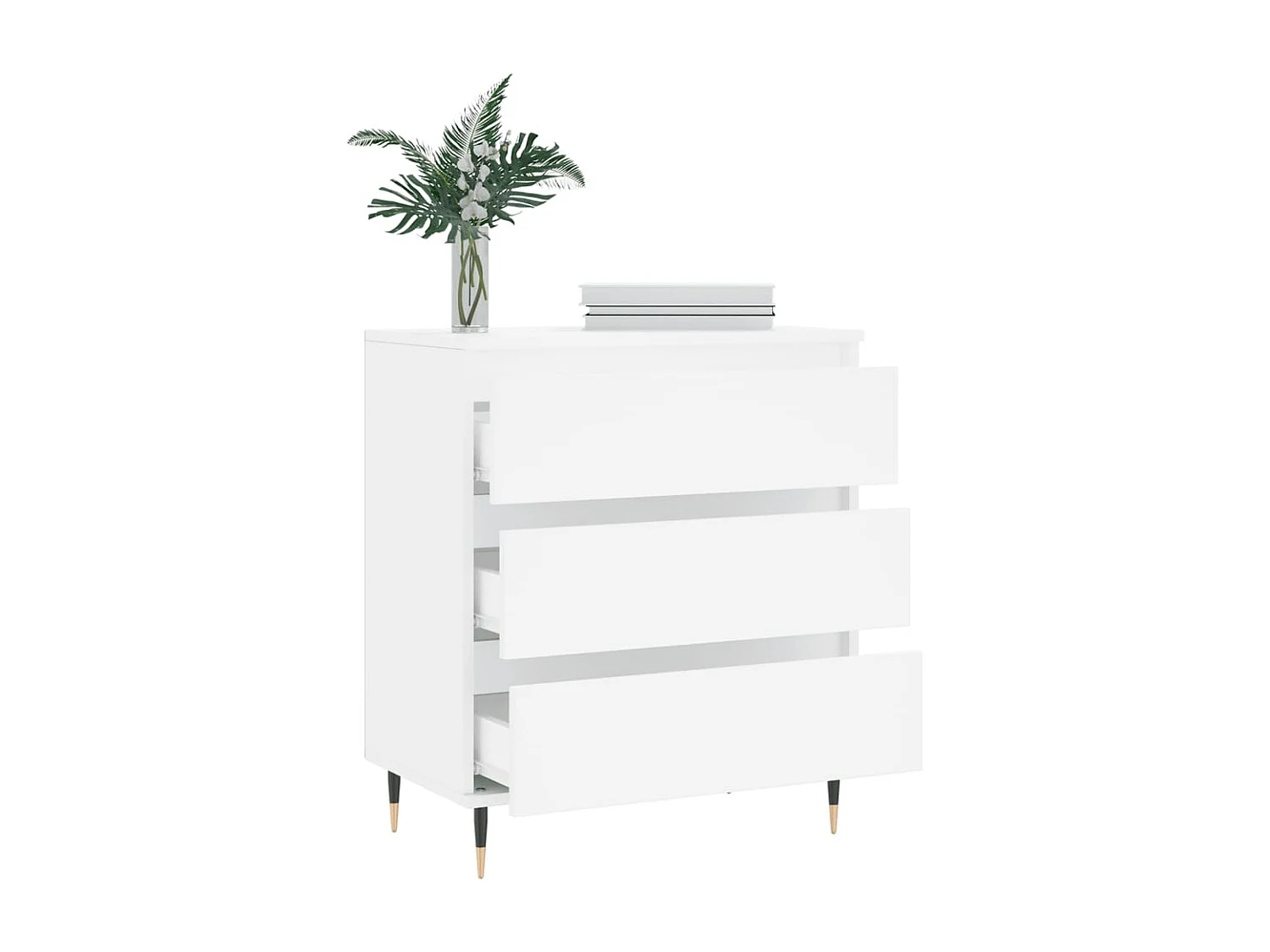 Buffet Blanc 60x35x70 cm Bois d'ingénierie