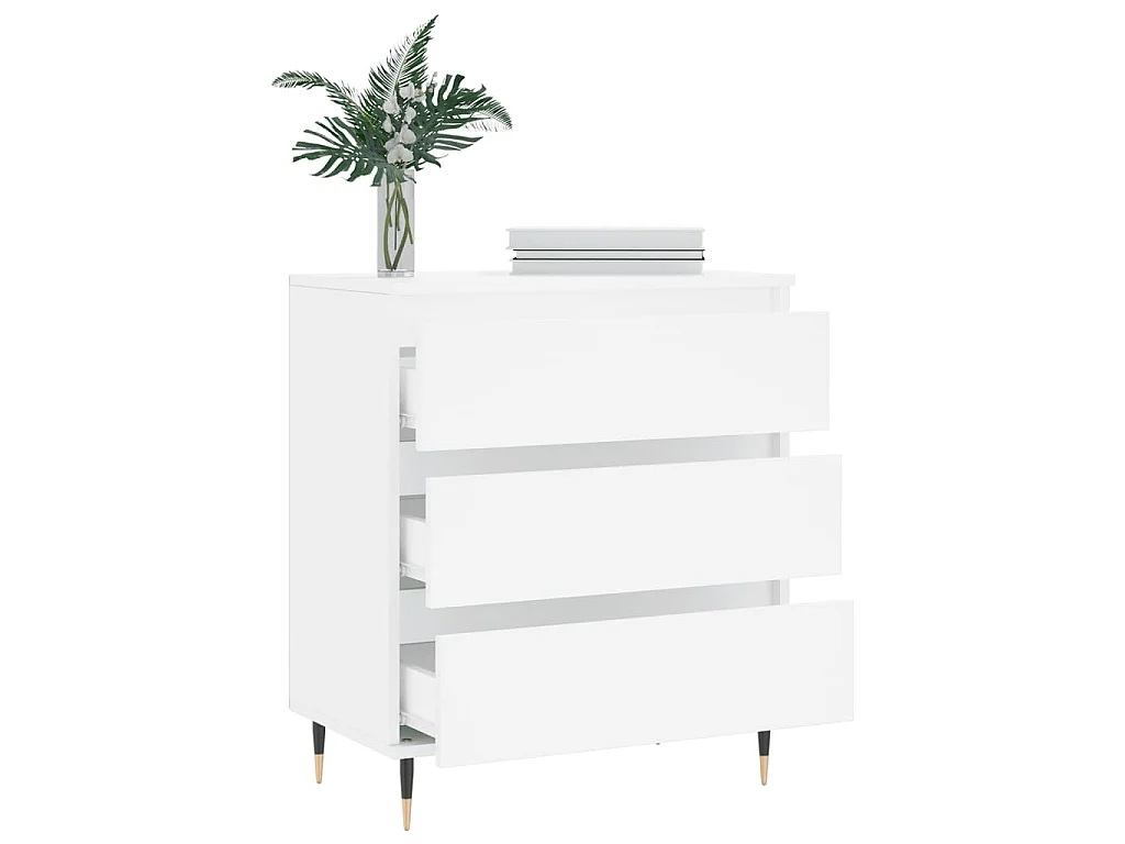 Buffet Blanc 60x35x70 cm Bois d'ingénierie