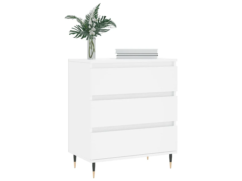Buffet Blanc 60x35x70 cm Bois d'ingénierie