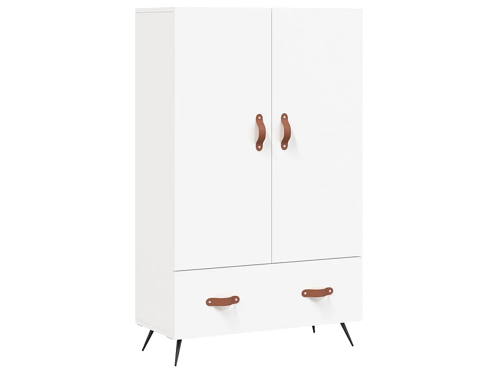 Highboard Weiß 69,5x31x115 cm Holzwerkstoff