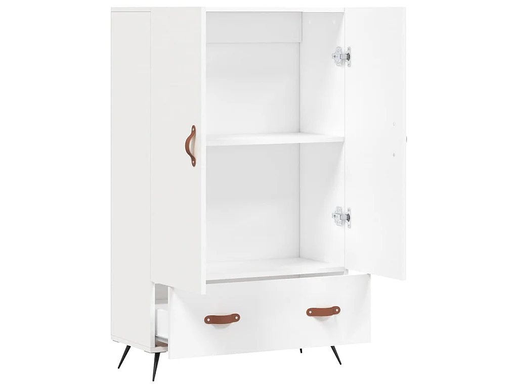 Highboard Weiß 69,5x31x115 cm Holzwerkstoff