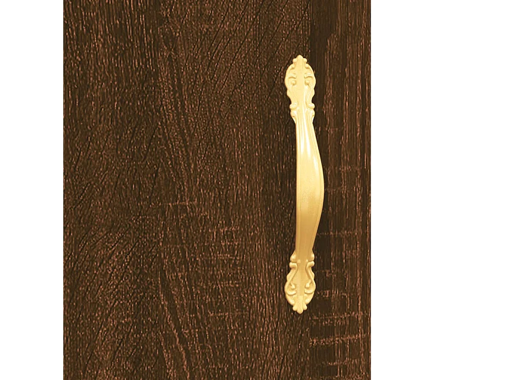 Buffet chêne marron 69,5x34x90 cm bois d'ingénierie