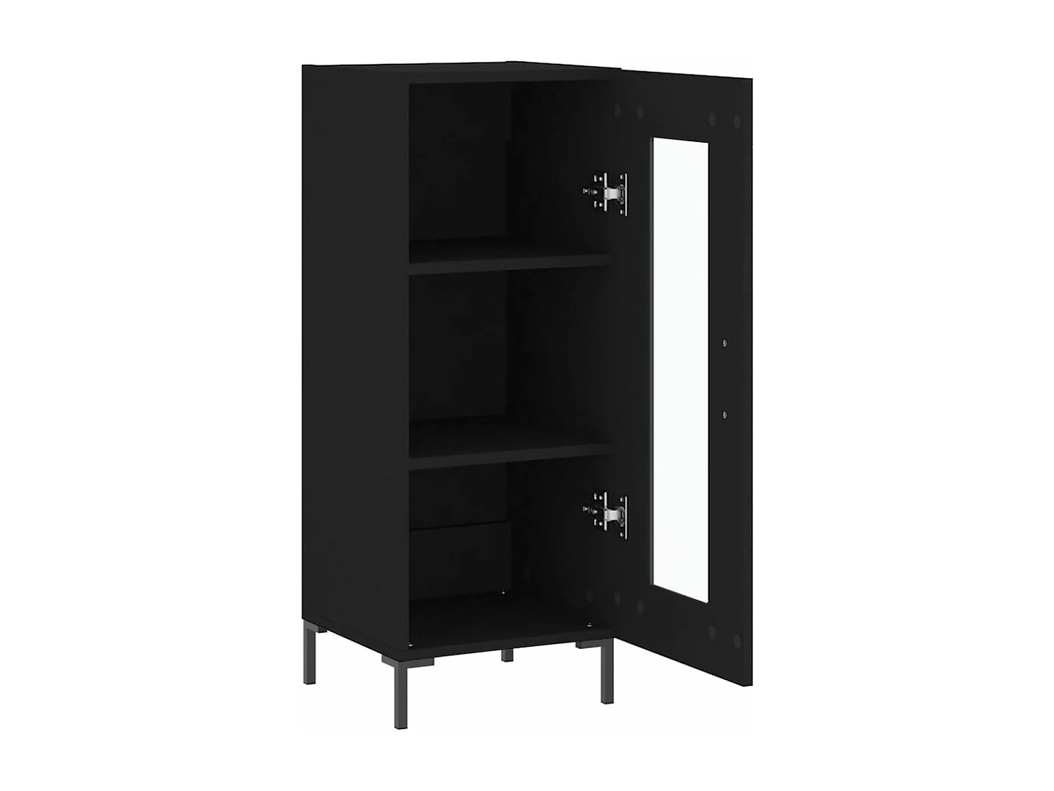 Credenza Nero 34,5x34x90 cm in Legno Multistrato