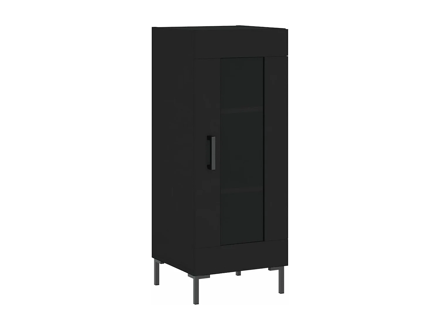 Dressoir 34,5x34x90 cm bewerkt hout zwart