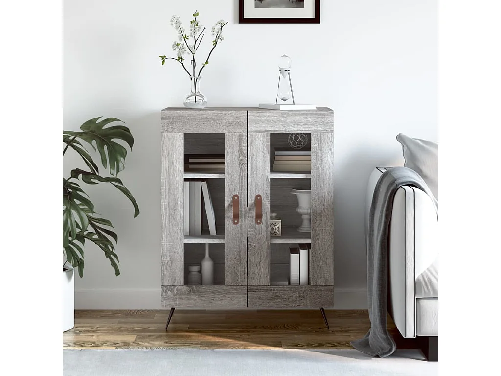 Buffet sonoma gris 69,5x34x90 cm bois d'ingénierie
