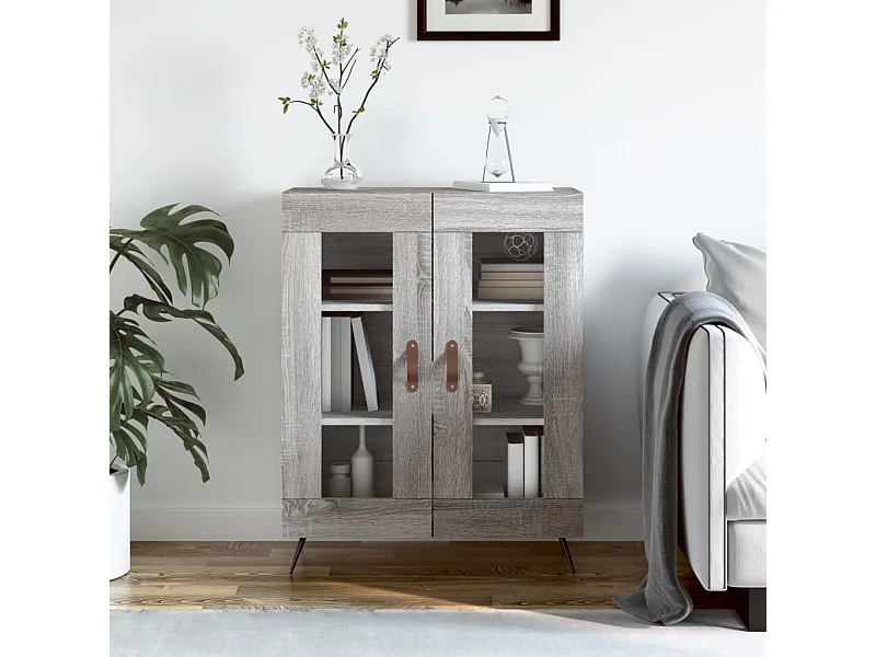 Buffet sonoma gris 69,5x34x90 cm bois d'ingénierie