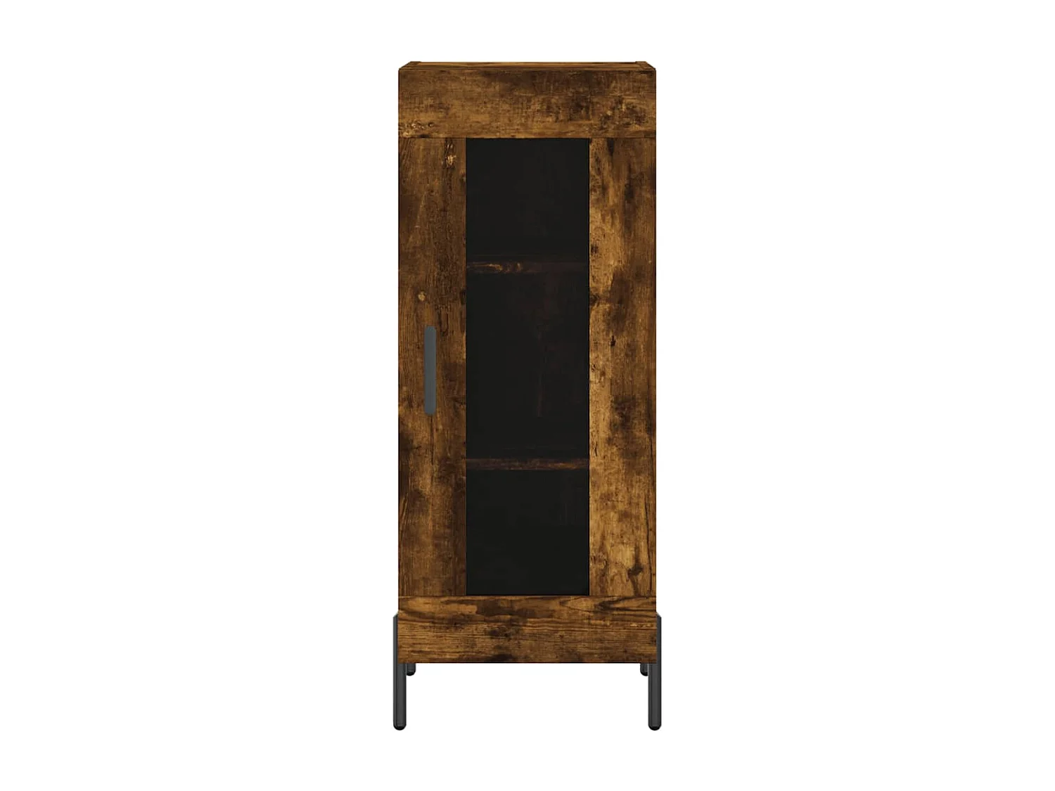 Buffet Chêne fumé 34,5x34x90 cm Bois d'ingénierie