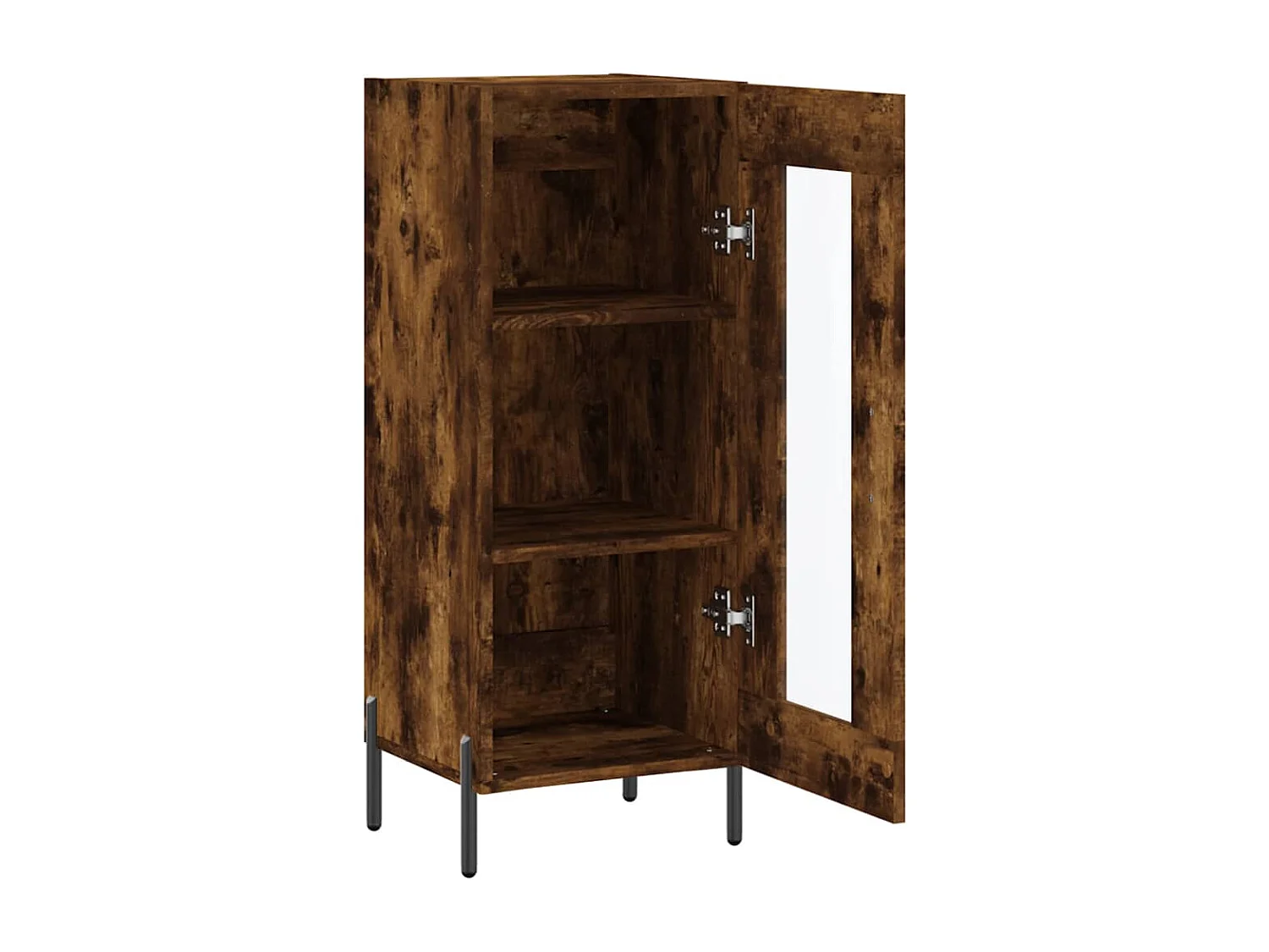 Buffet Chêne fumé 34,5x34x90 cm Bois d'ingénierie