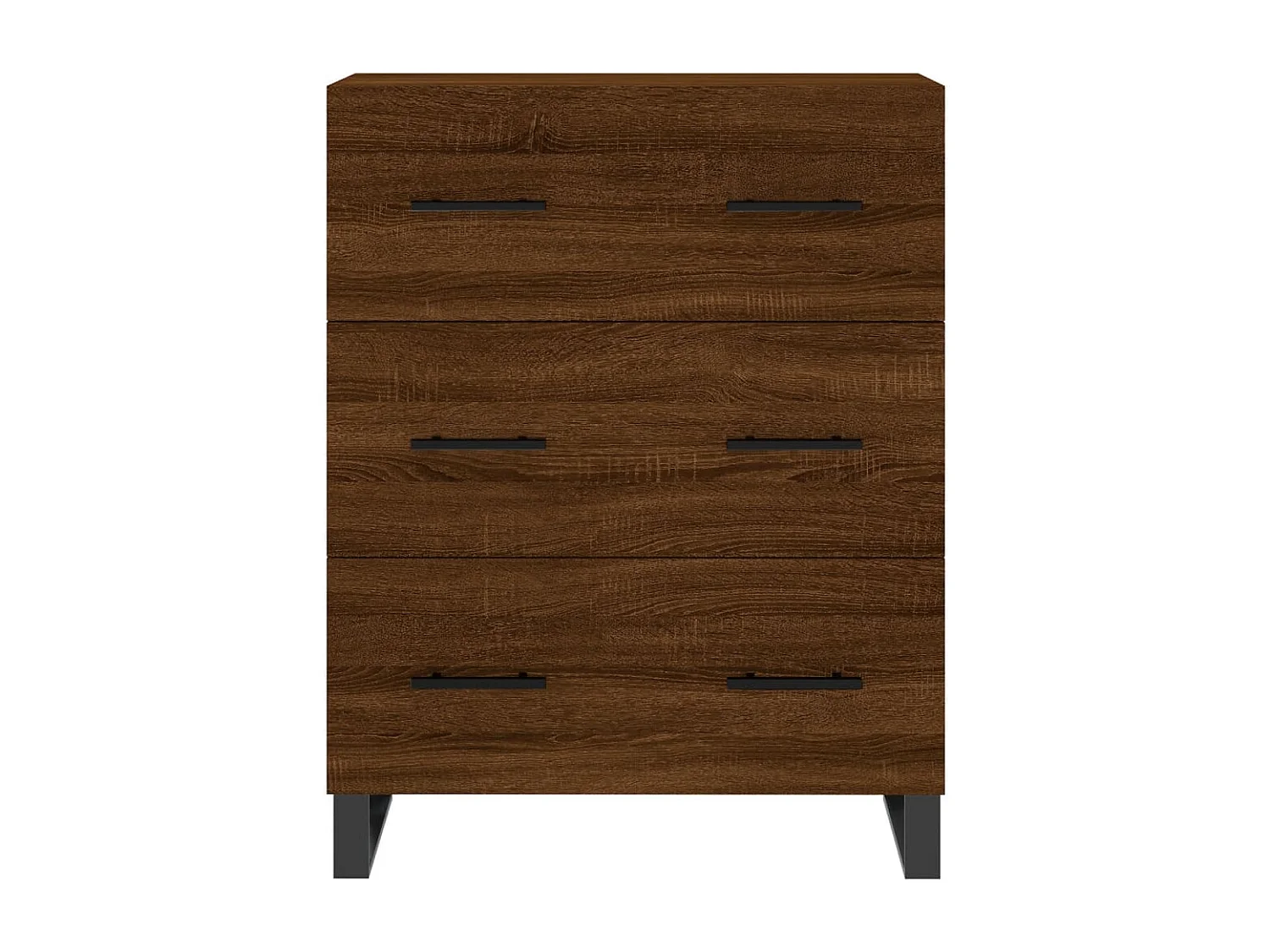 Buffet chêne marron 69,5x34x90 cm bois d'ingénierie